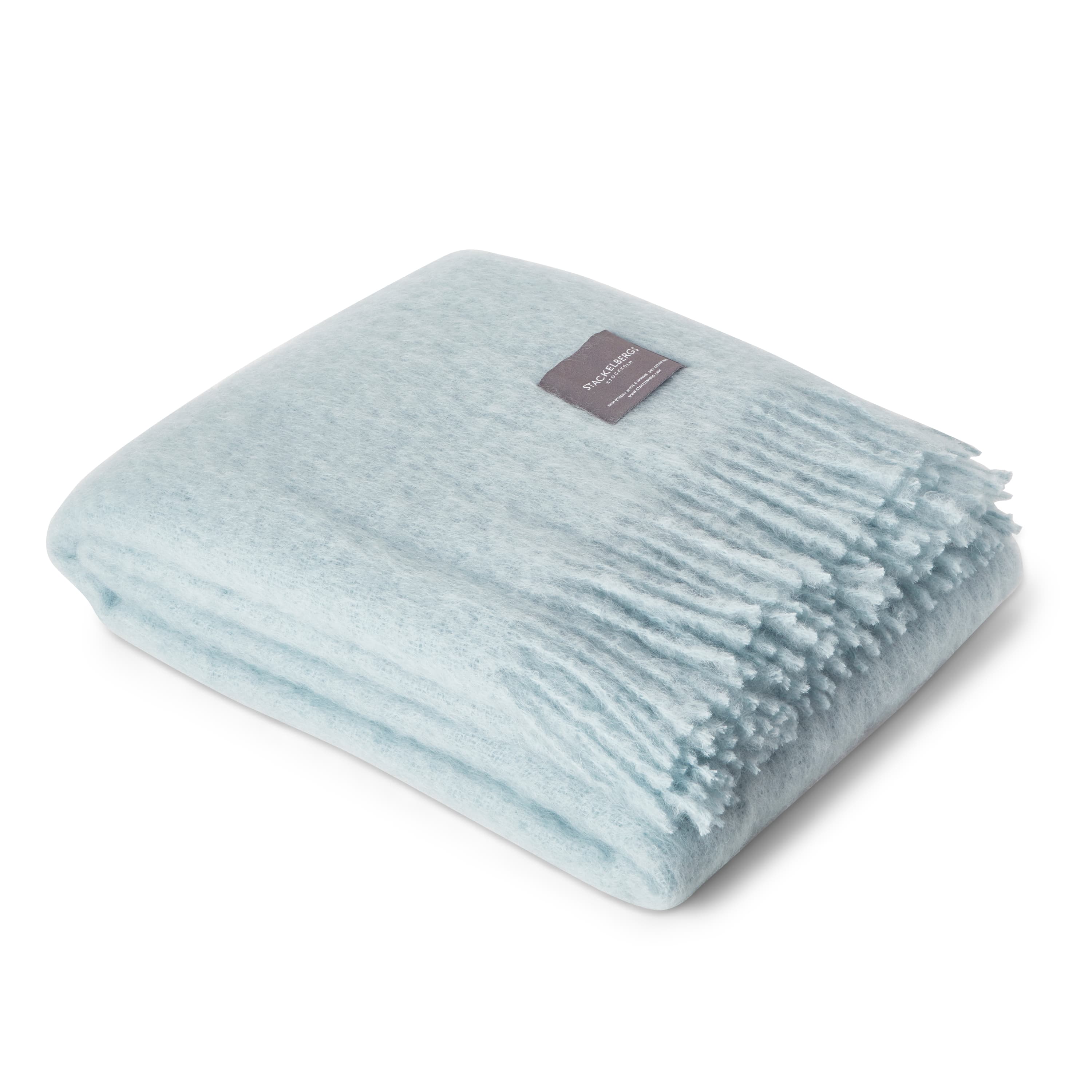 Mohair Plaid Dusky Blue