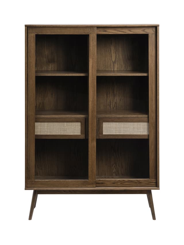 Sofia Vitrine Smoked Oak 160cm