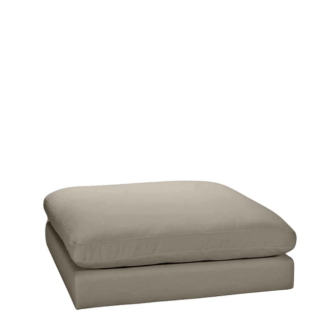 Capri Fussbank Taupe 120x115