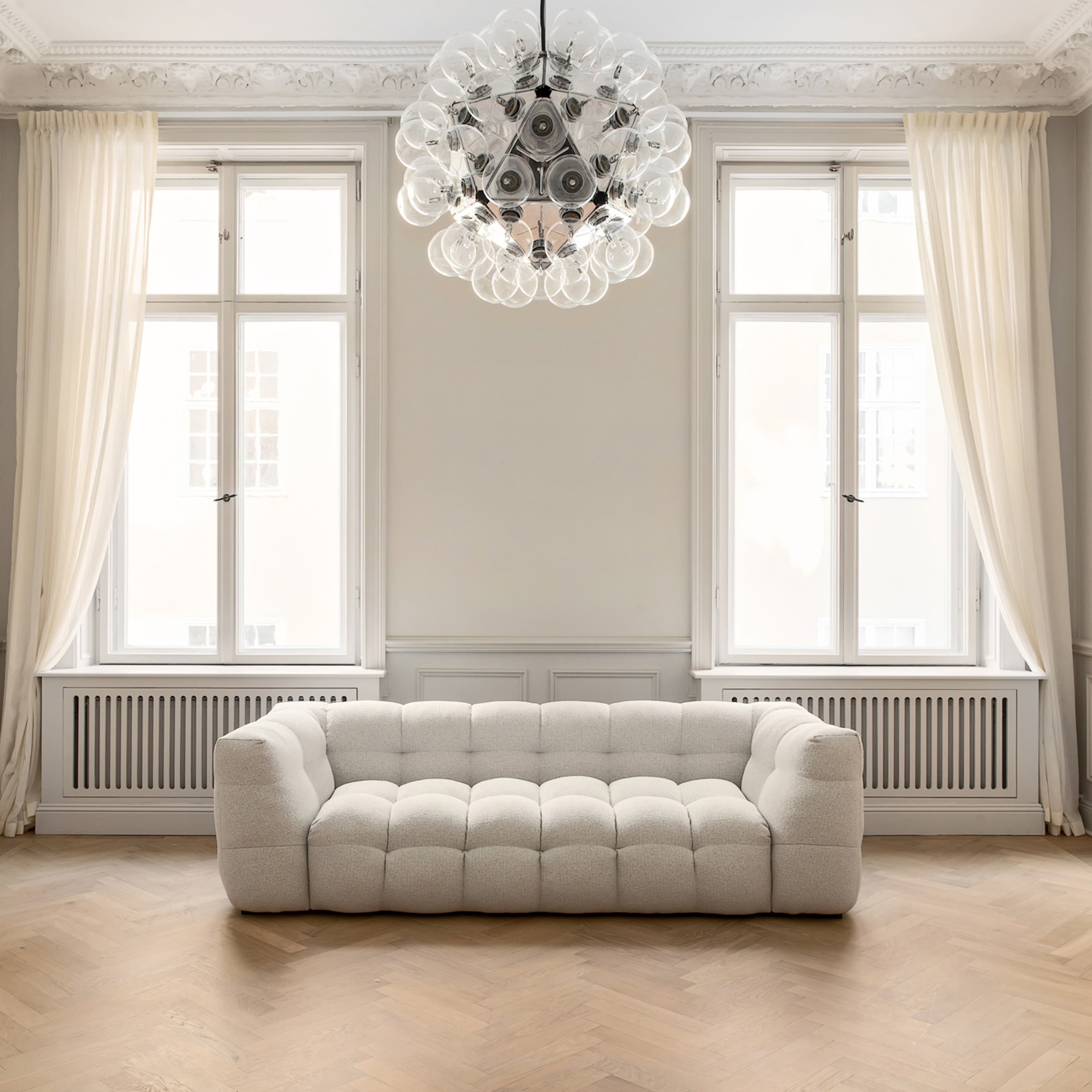 Billie 3-Sitzer Sofa Ivory Bouclé