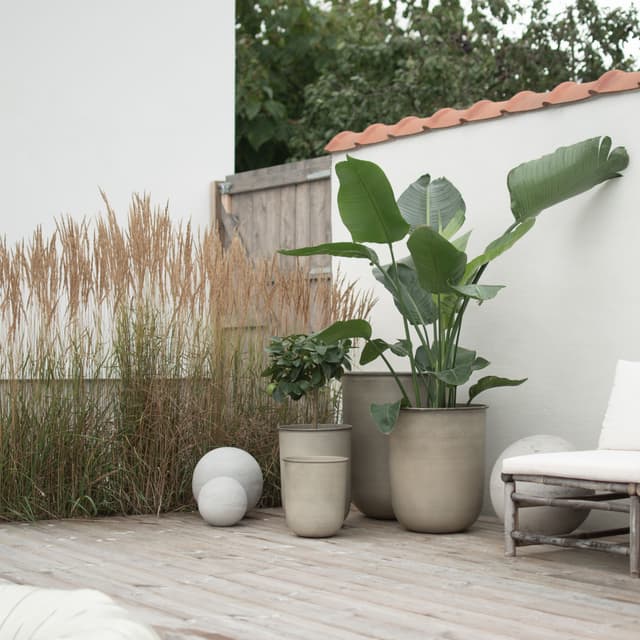 Out Pot Beige Set of 4