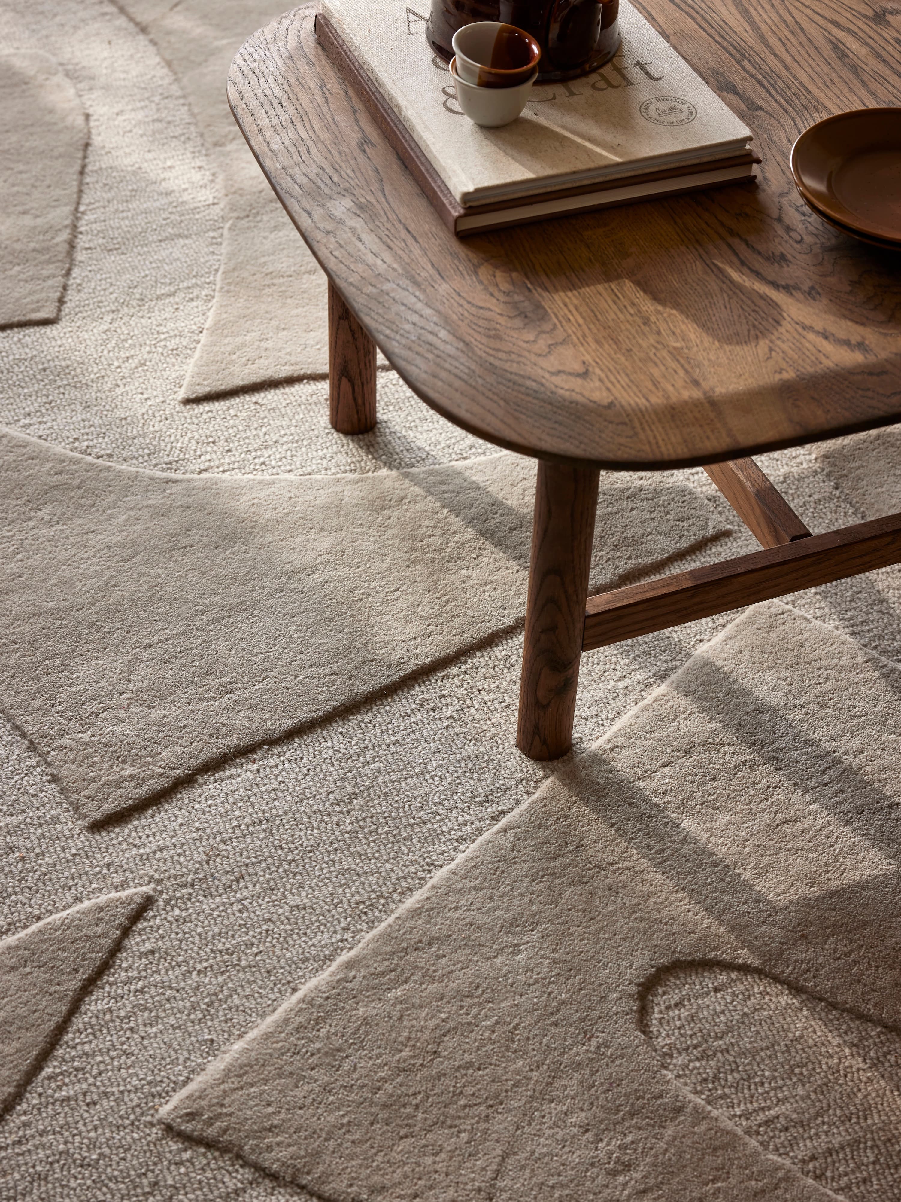 Vivid Wollteppich Beige 200x300