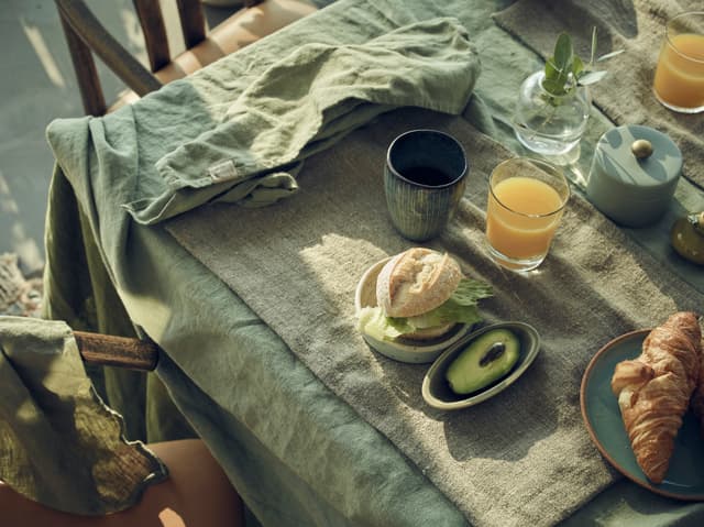 Lovely Serviette Leinen Avocado 4er-Pack