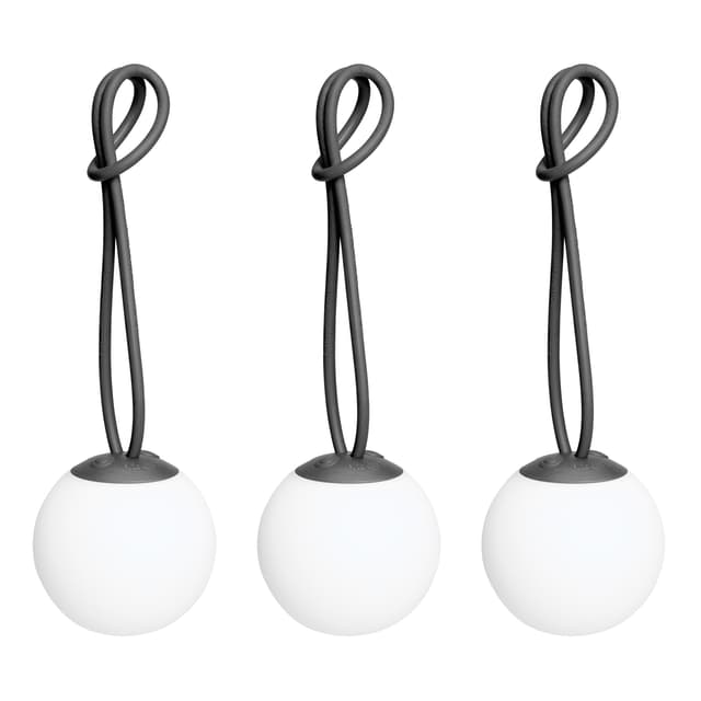 Bolleke Mini Tragbare Lampe Anthracite 3-pack