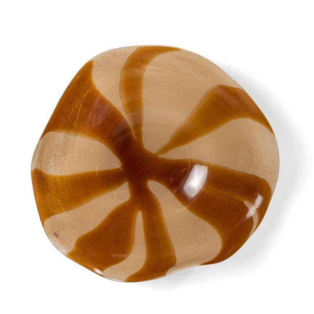 Curve Platter Brown/Beige L