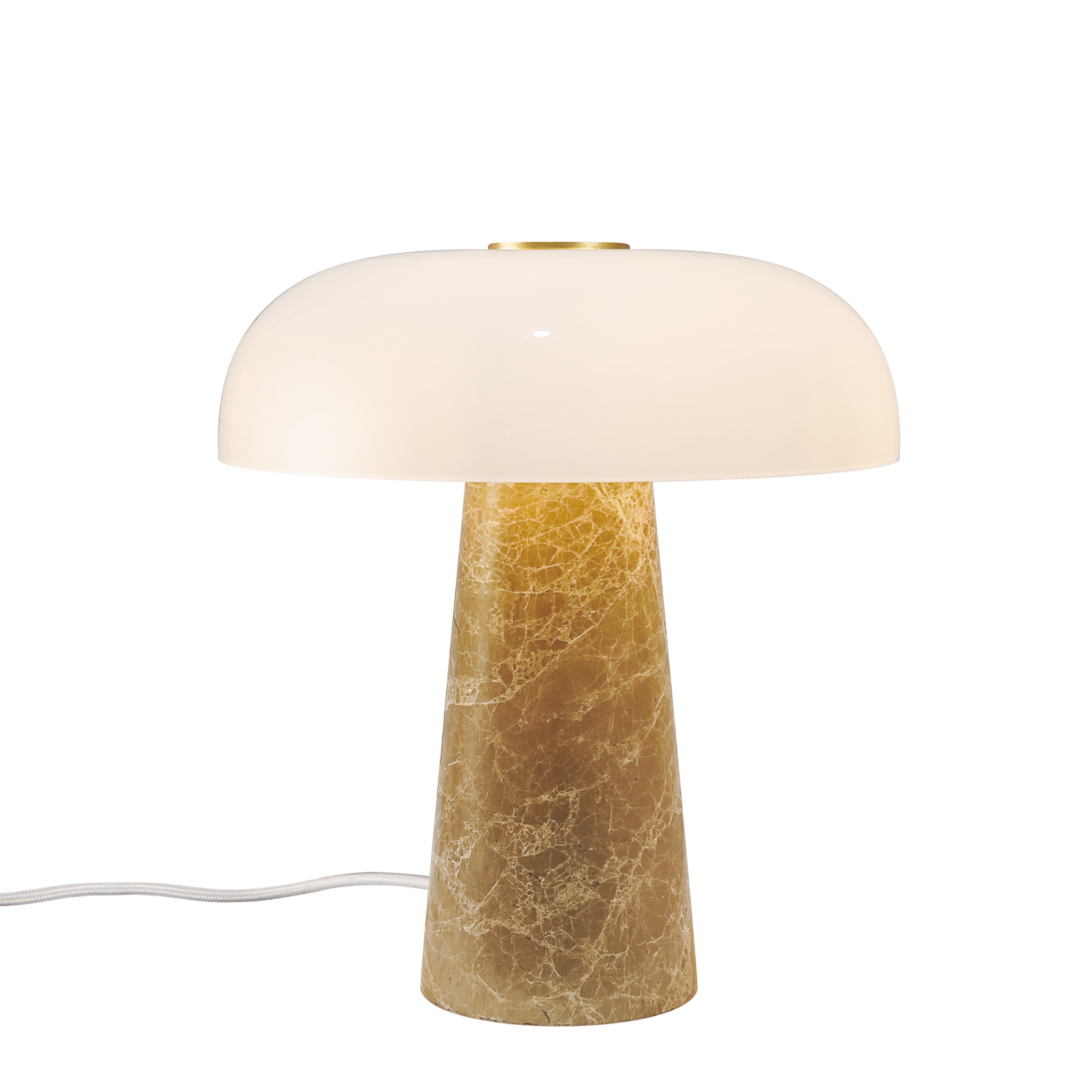 Glossy Mini Tischlampe Beige 24cm