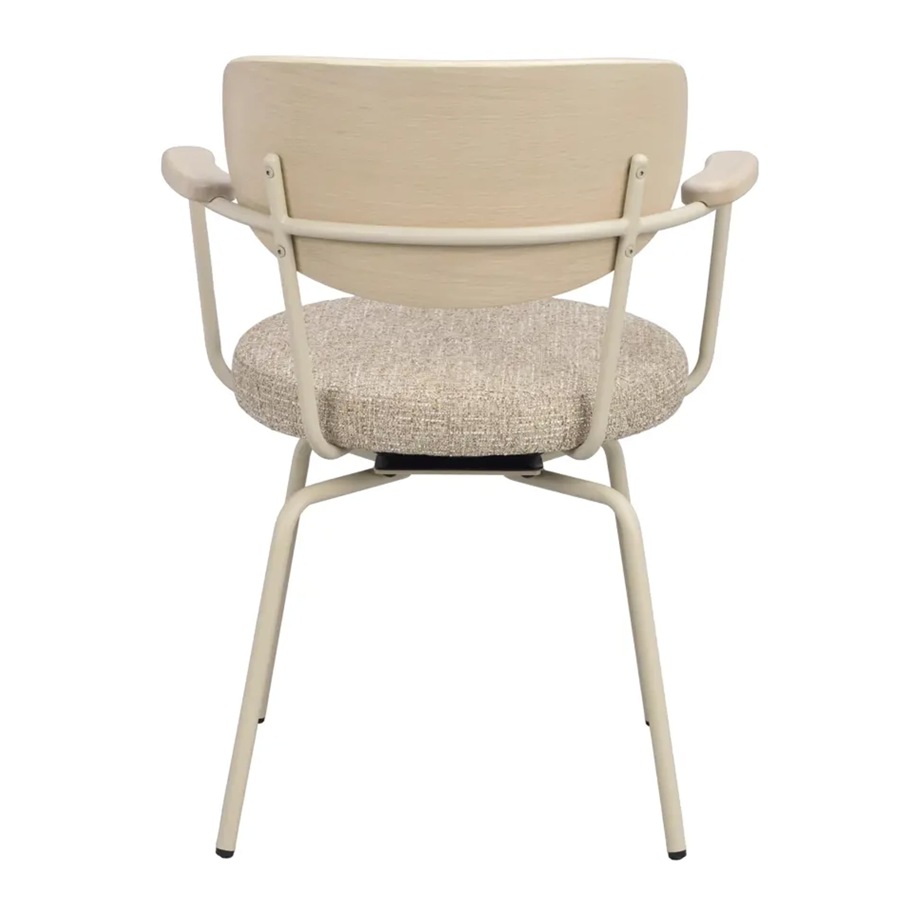 Merrick Snurr Karmstol Mörkbeige/Vitpigment