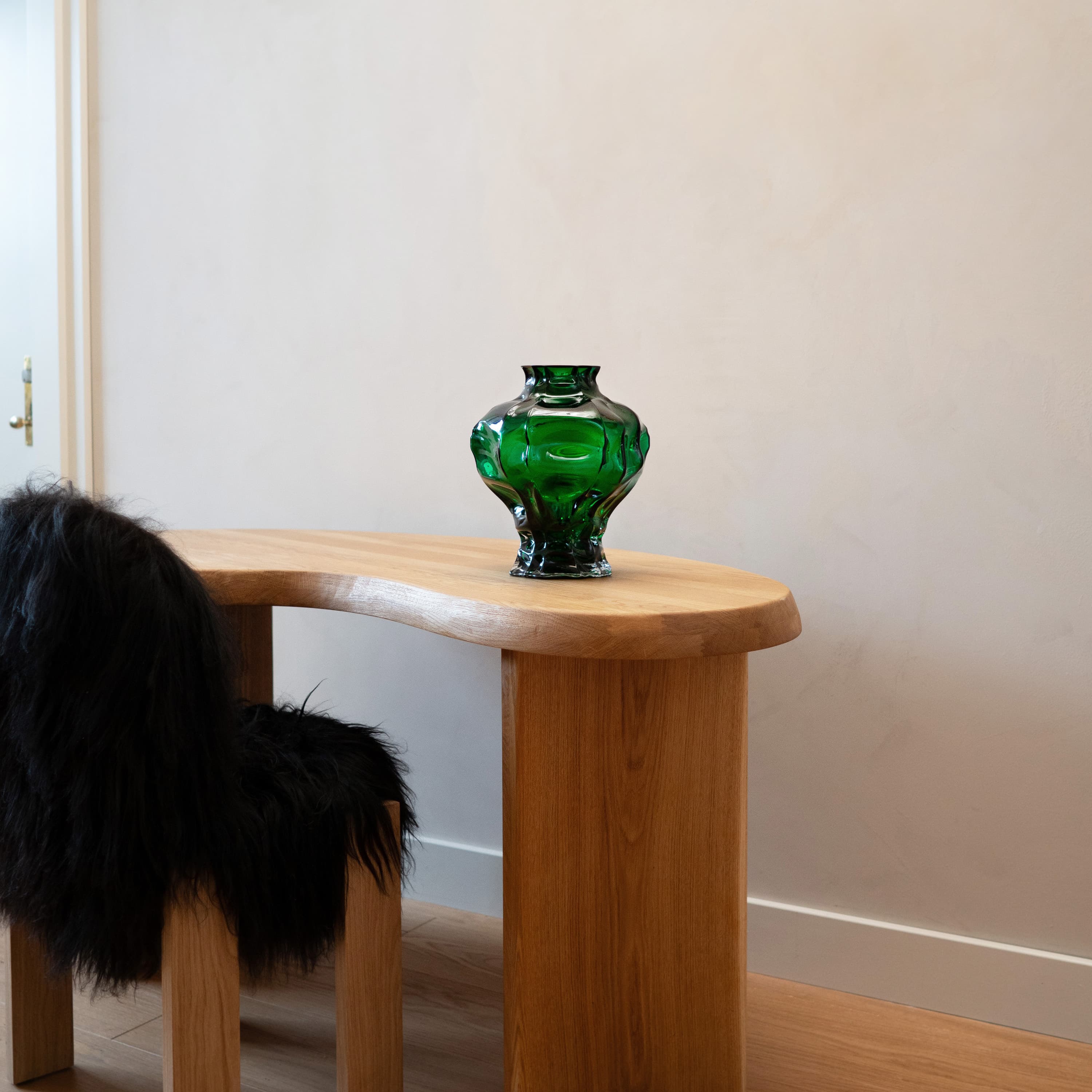 Ammonit Vase Green Large