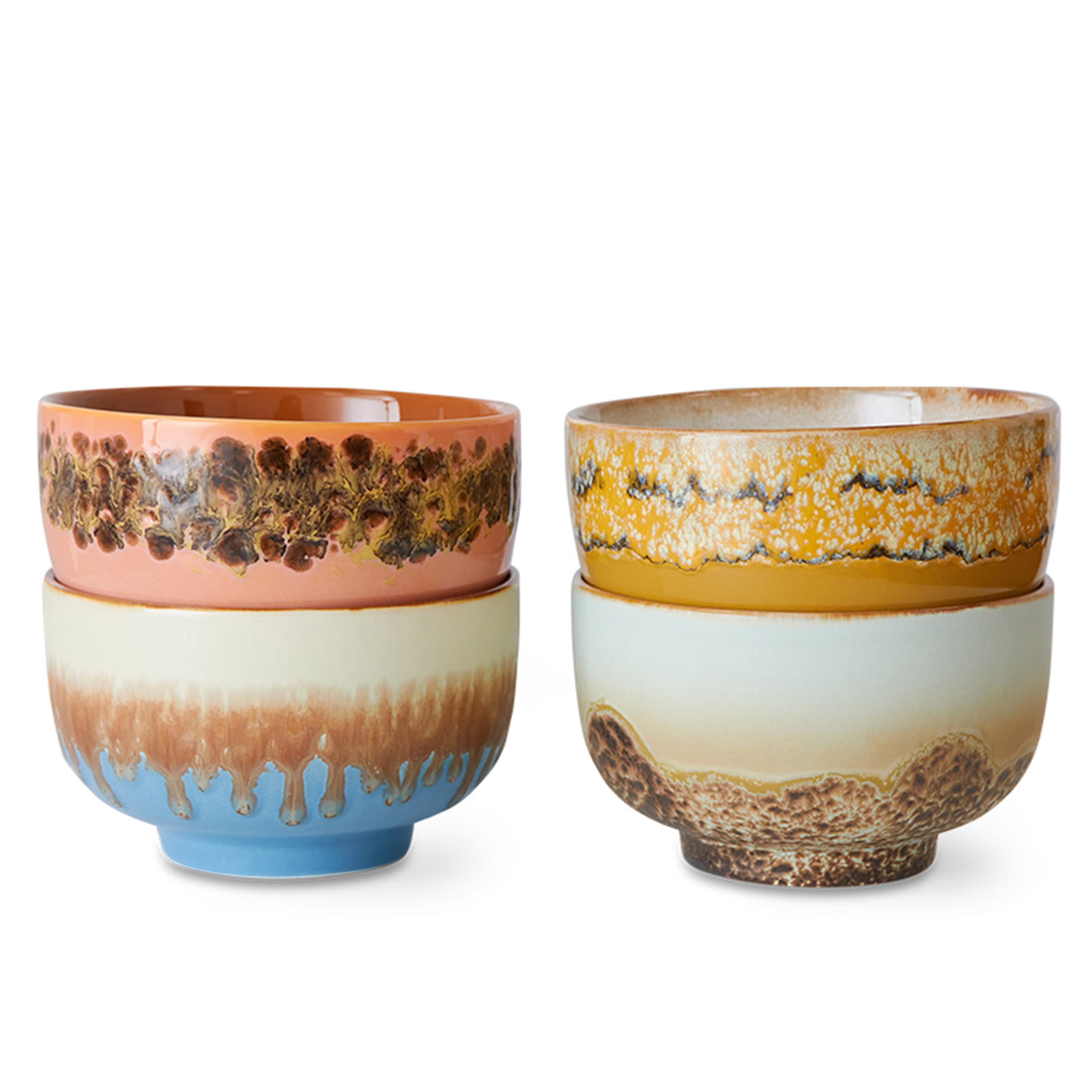 70s Ceramics Schale Seabreeze 4-pack