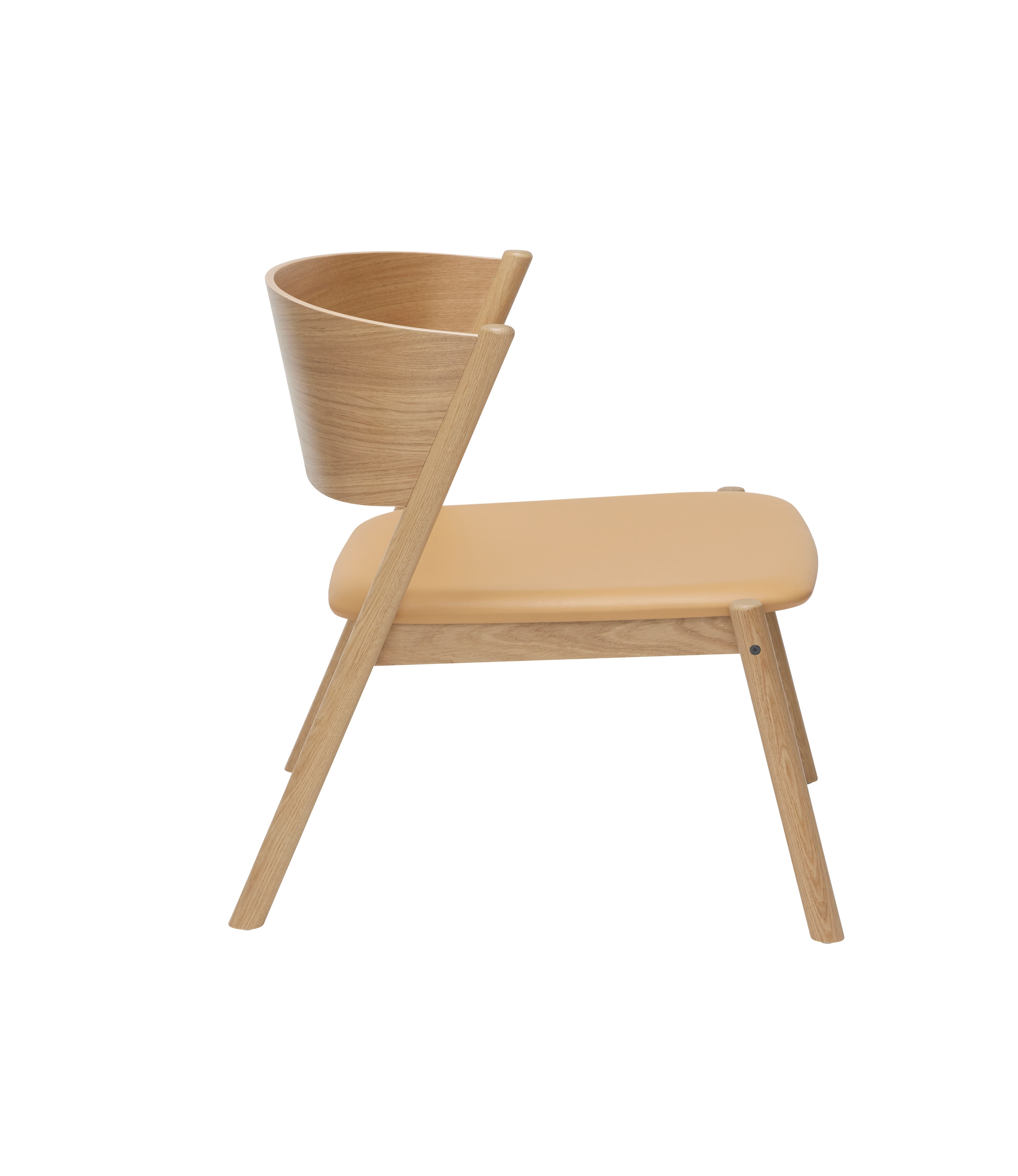 Oblique Lounge Chair Natural