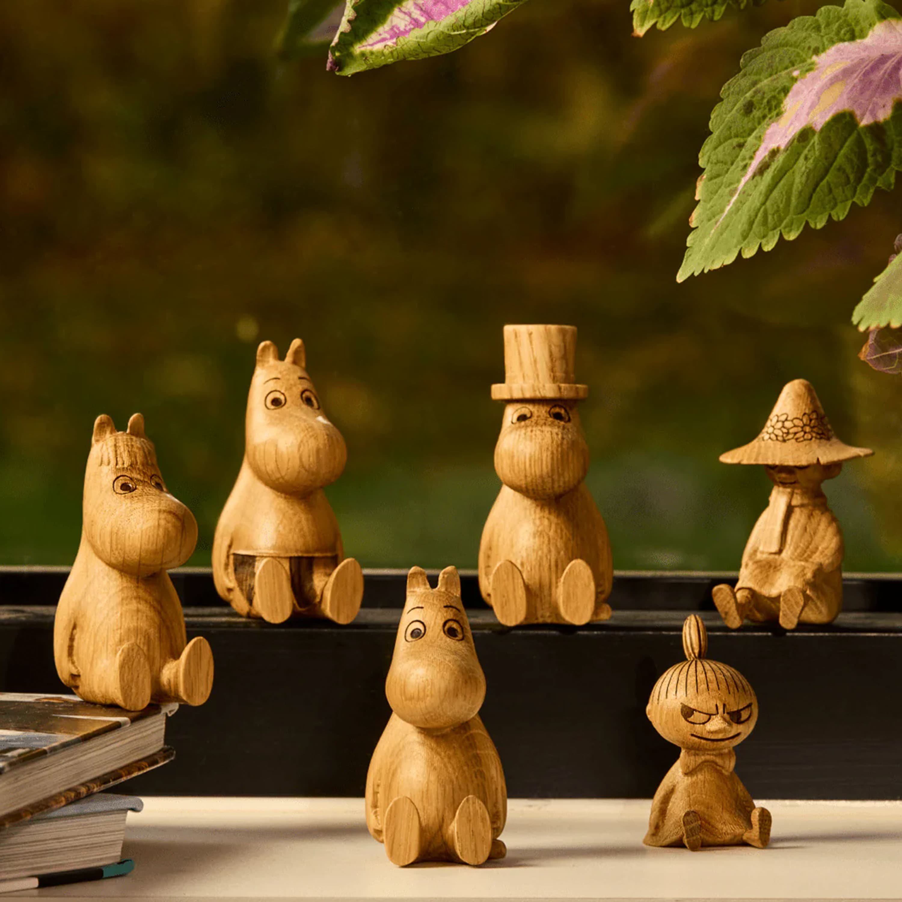 Mumin Holzdekoration Snorkfräulein Eiche 8cm