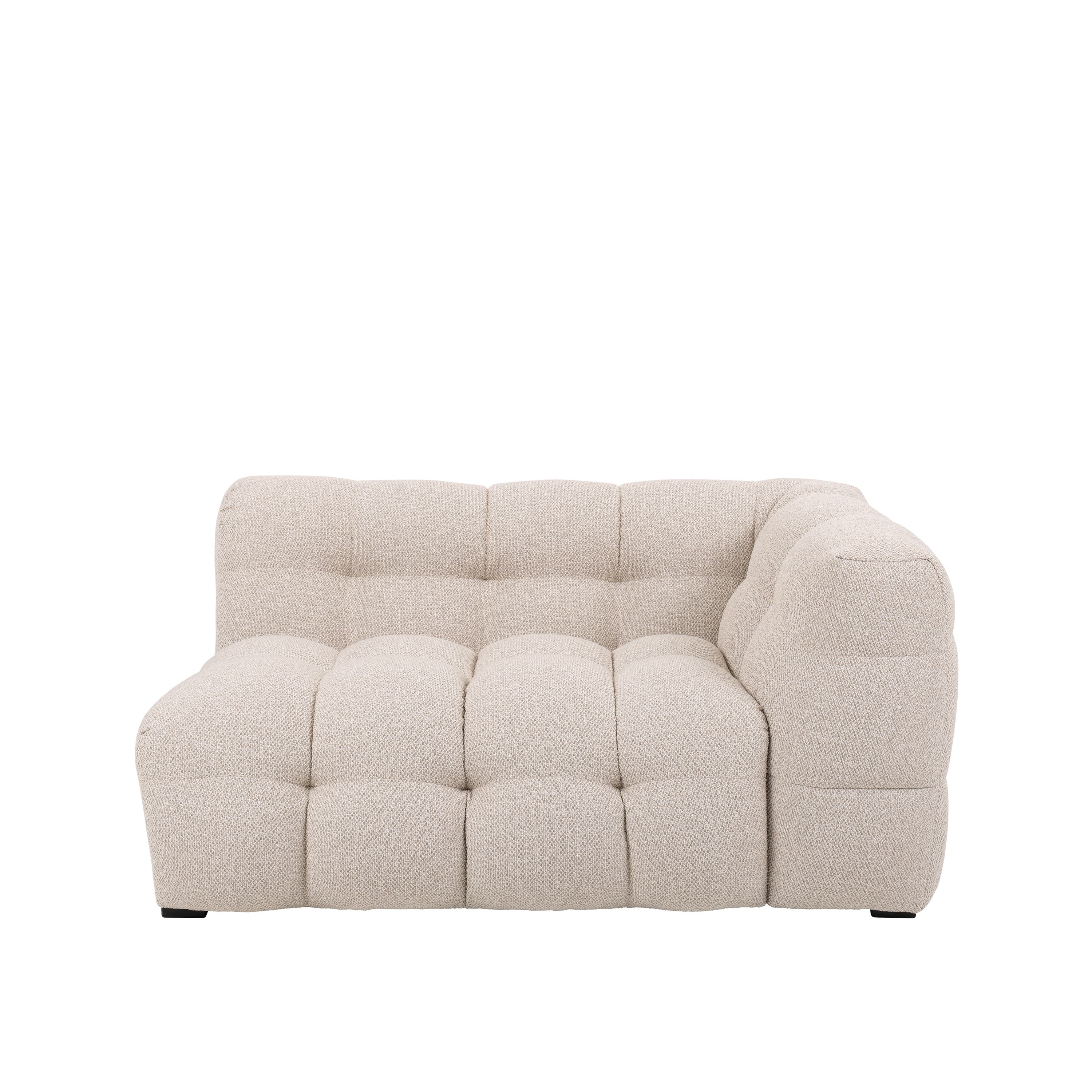 Billie 1.5-Sitzer Sofa Modul Rechts Armlehne Beige Bouclé 141cm