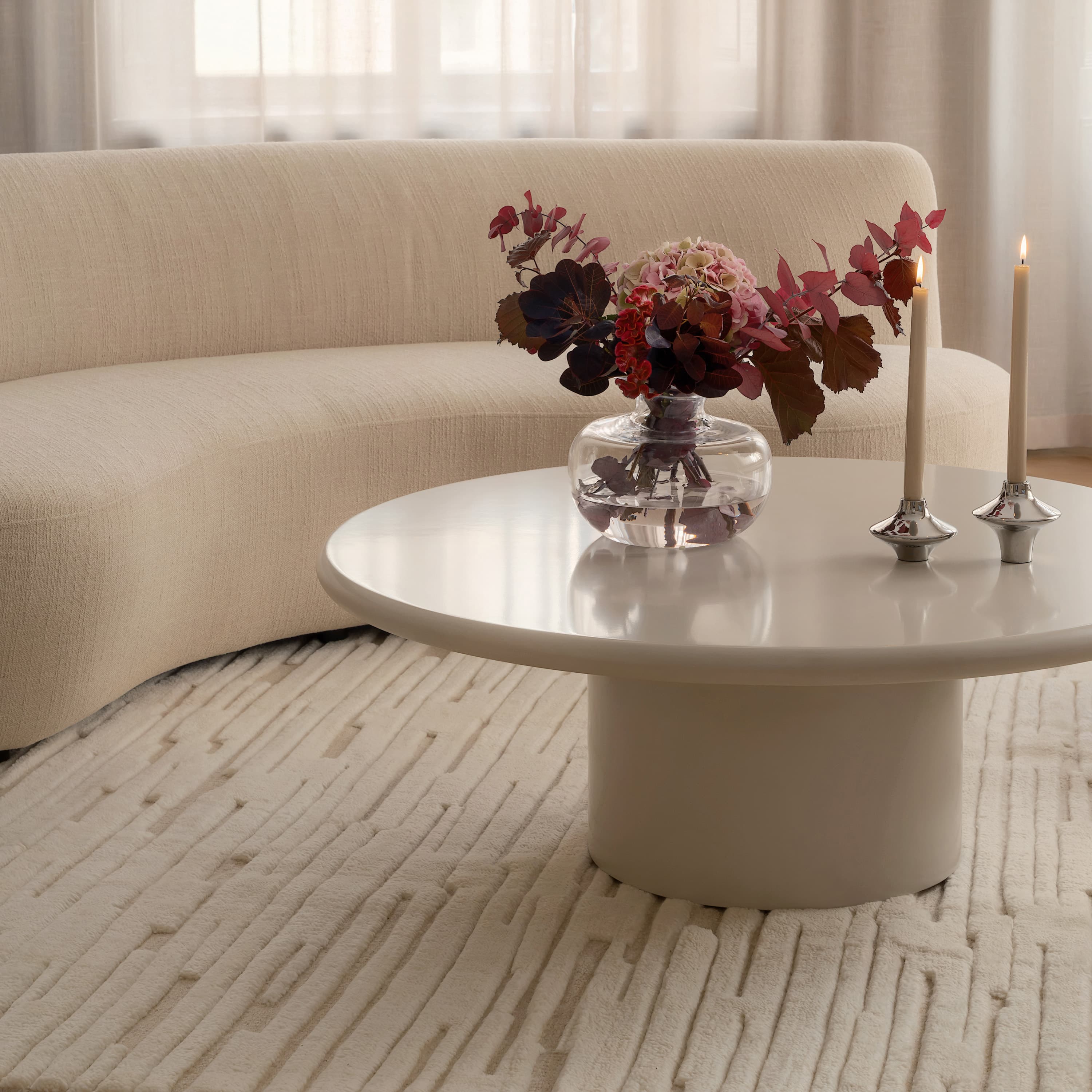 Chloe Wollteppich White/Natural 300x400
