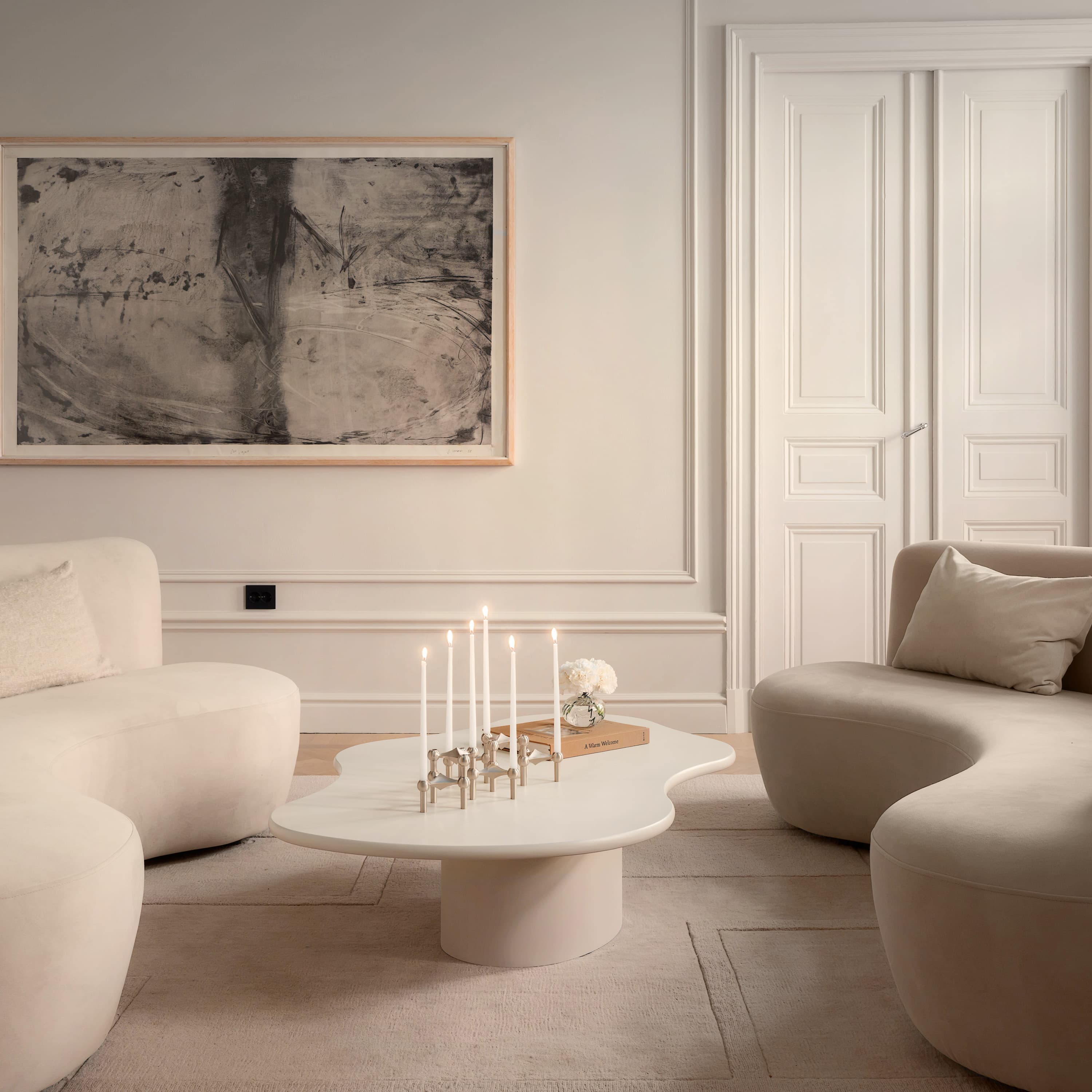 Sunday Coffee Table Cream 135cm