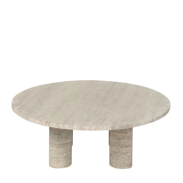 Volos Coffee Table Travertine Ø75