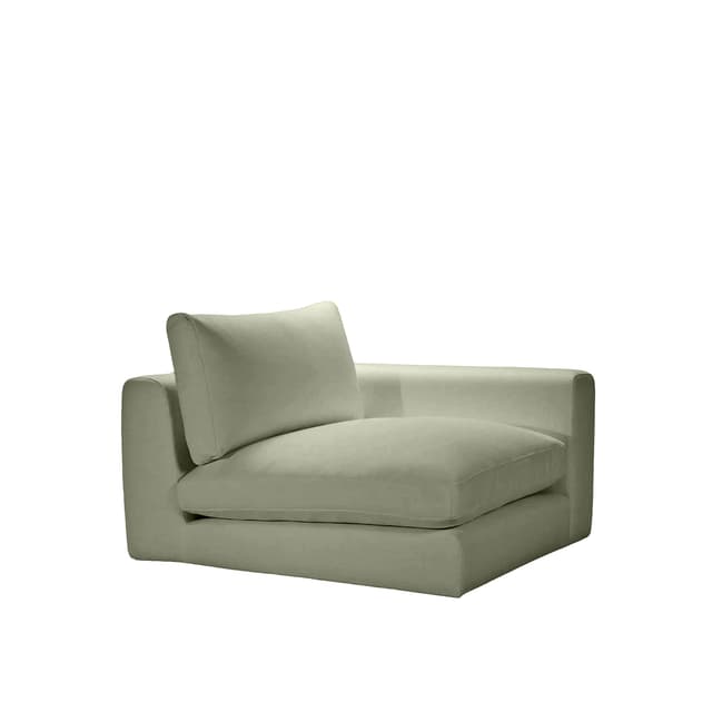 Capri 1-Sitzer-Sofamodul mit rechter Armlehne Green 107cm