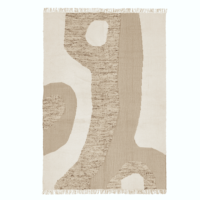 Nomi Wollteppich Beige 200x300