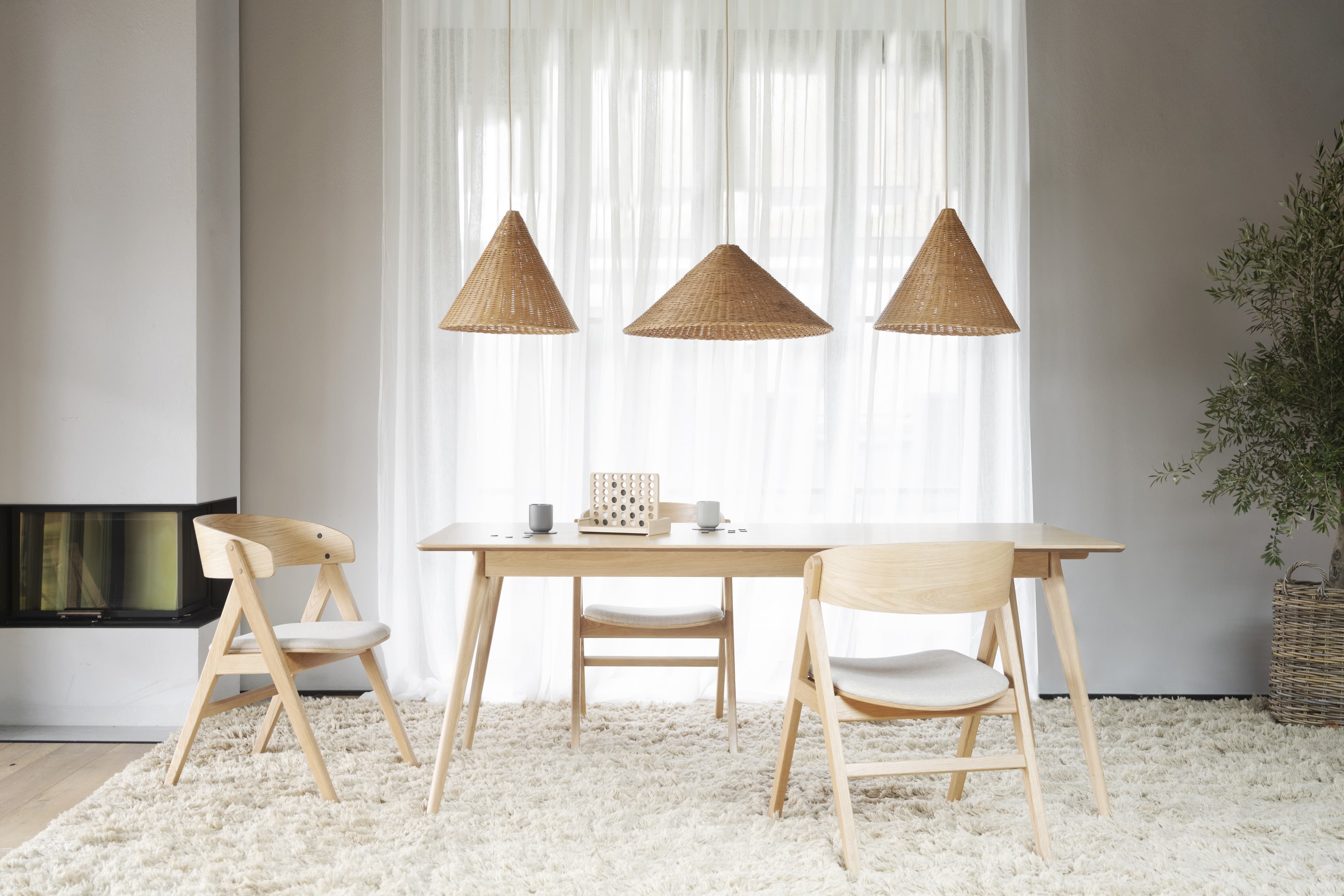 Waterton Armlehnstuhl Eiche/Beige