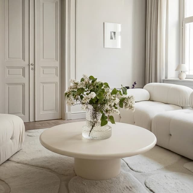 Isla Coffee Table Cream 110cm