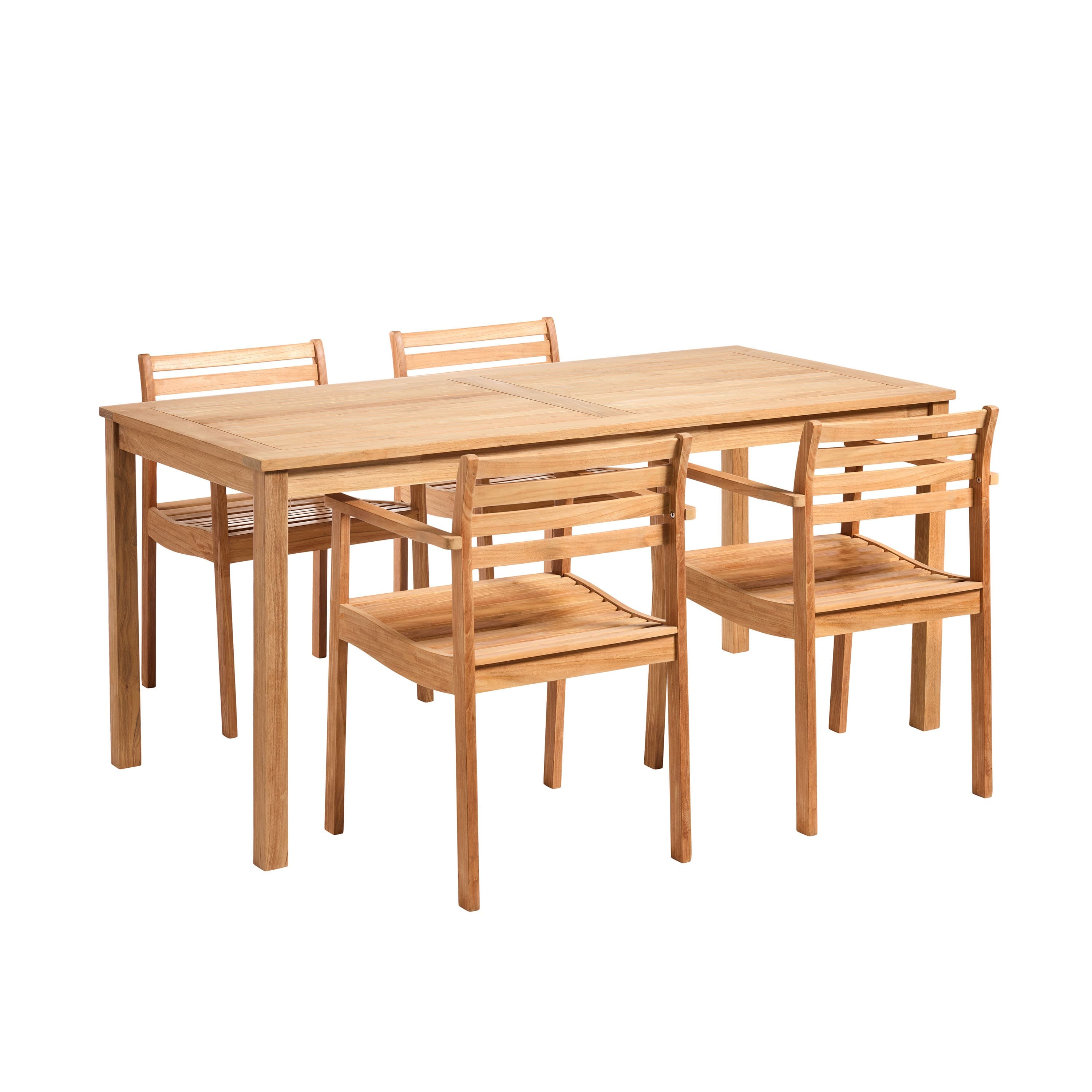 Rosenholm Essgruppe Teak 165cm