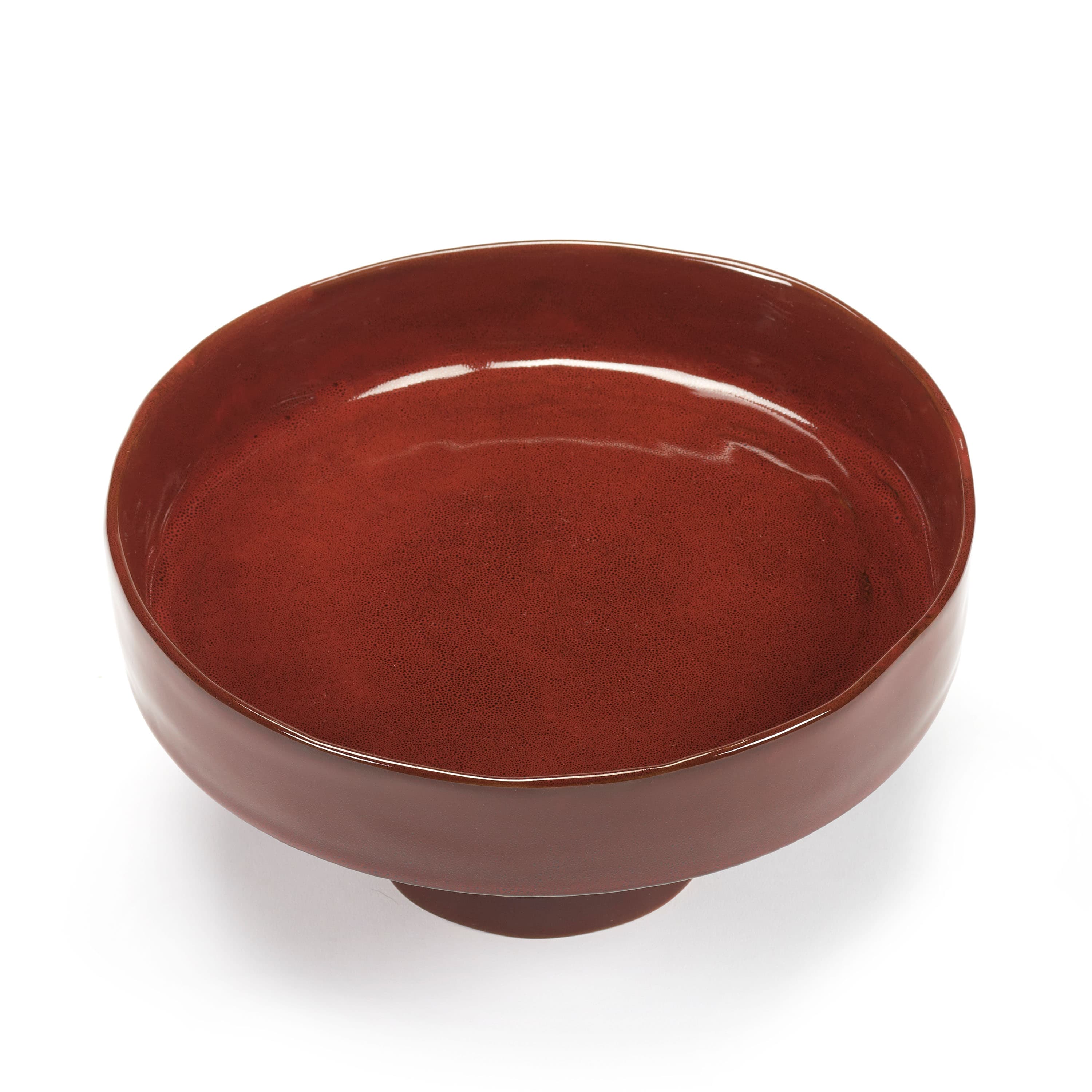 La Mère Servierplatte auf Fuß Venetian Red Ø25
