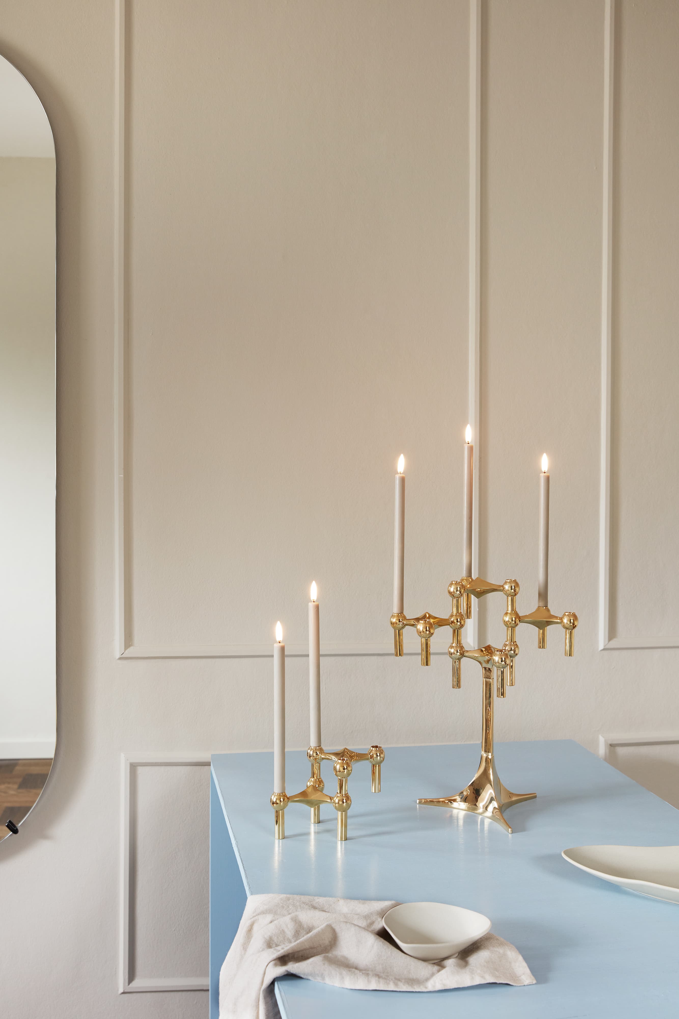 STOFF Nagel Leuchter Solid Brass 3er-pack