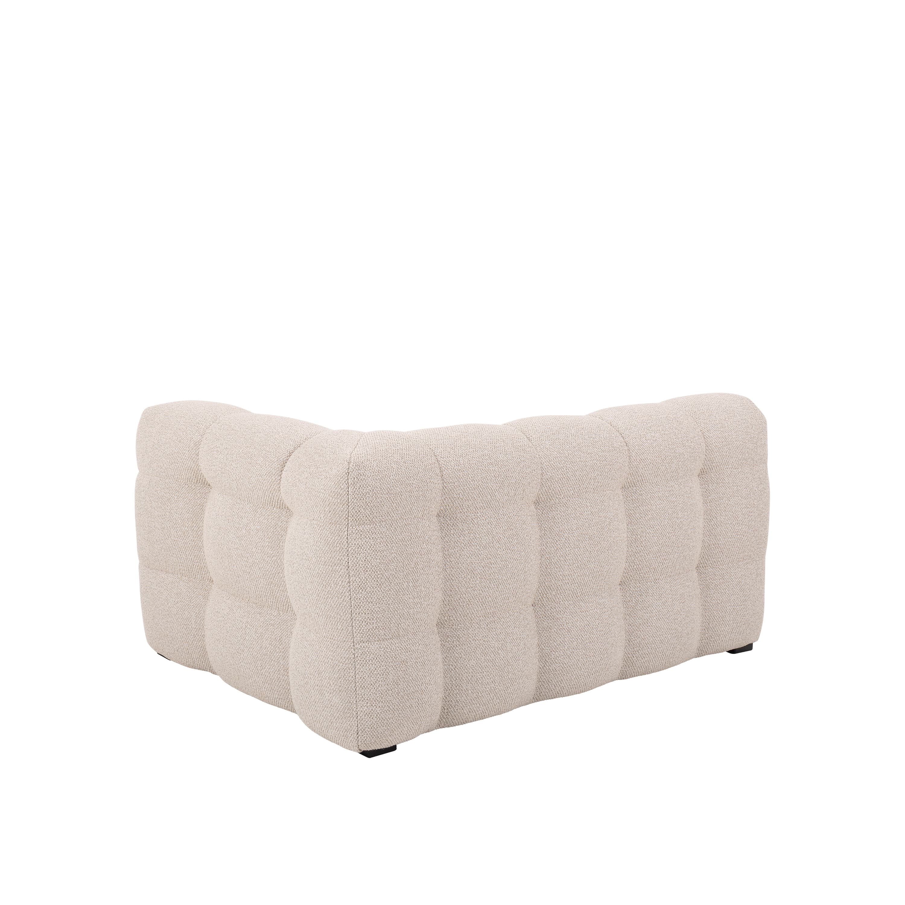 Billie 1.5-Sitzer Sofa Modul Rechts Armlehne Beige Bouclé 141cm