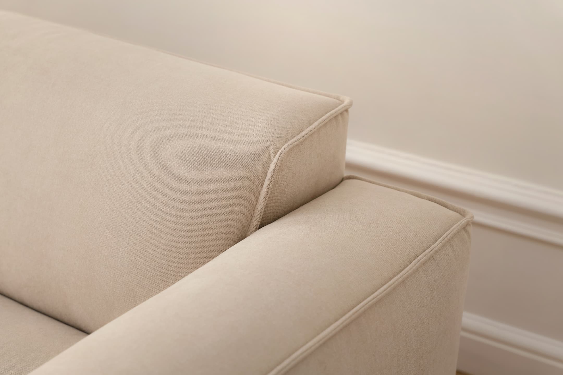 Bobbie 3-Sitzer Sofa mit Recamiere Rechts Beige 279 cm