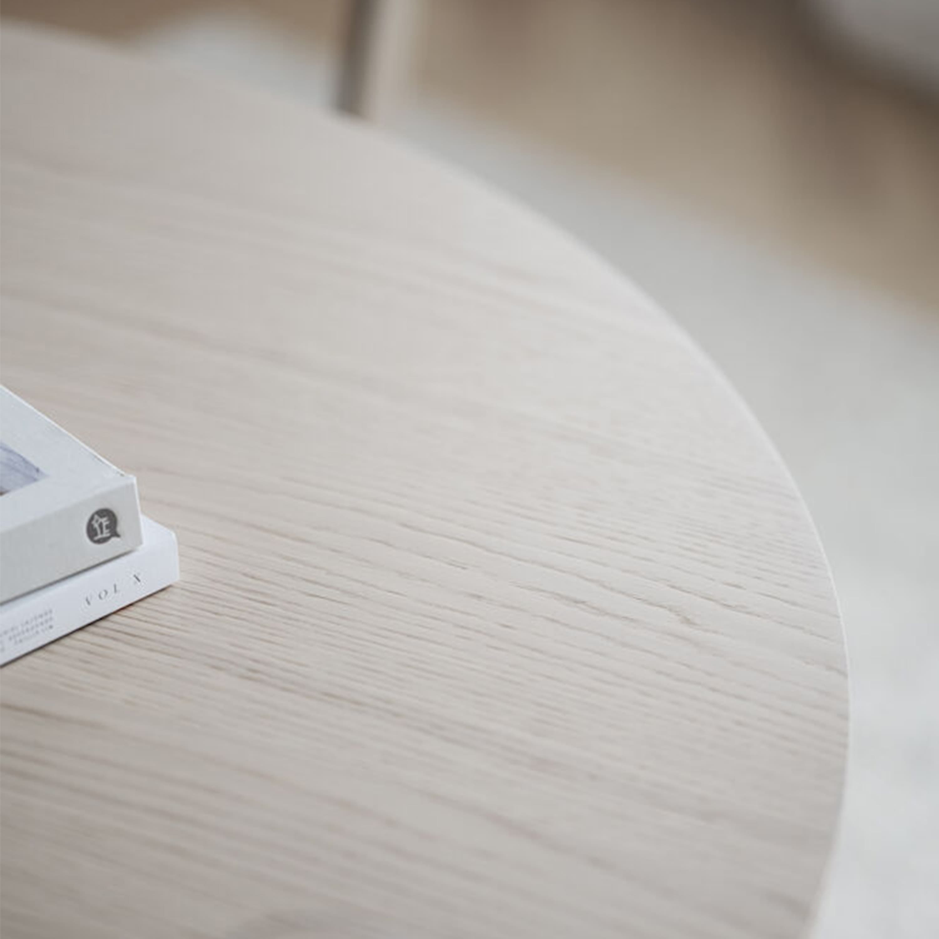Yumi Dining Table White Washed Ø115