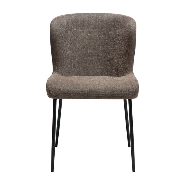 Glam Esszimmerstuhl Major Braun Bouclé