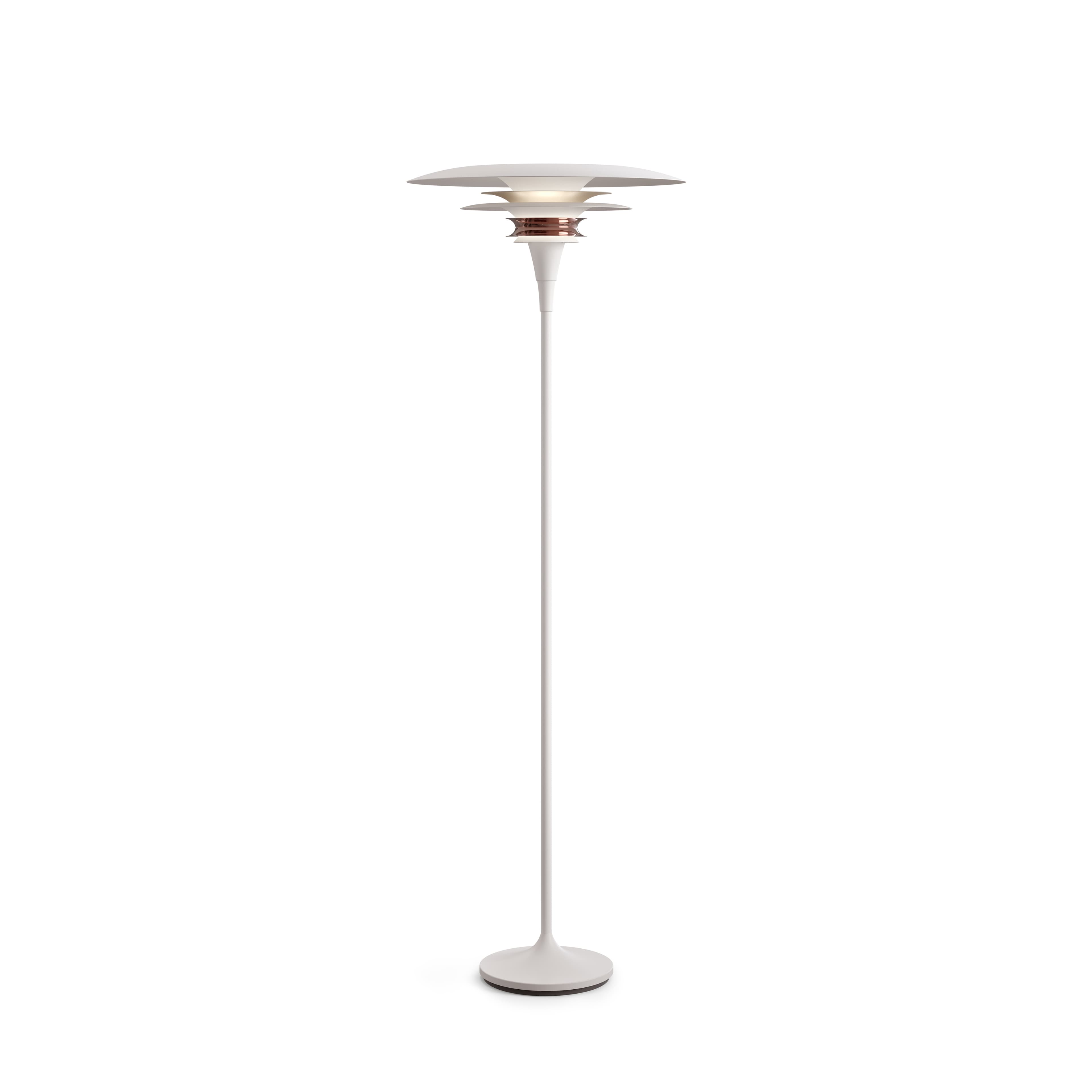 Diablo Floor Lamp Matte White/Rose Gold Ø50
