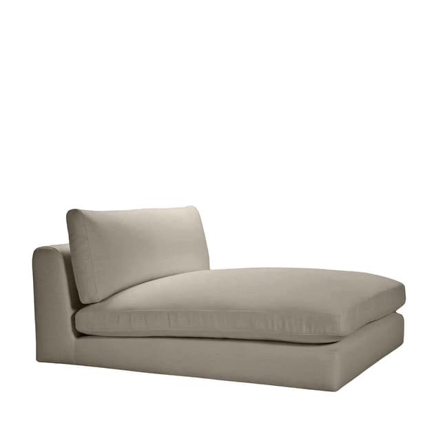 Capri 1,5-Sitzer-Chaiselongue-Modul Taupe 120x155