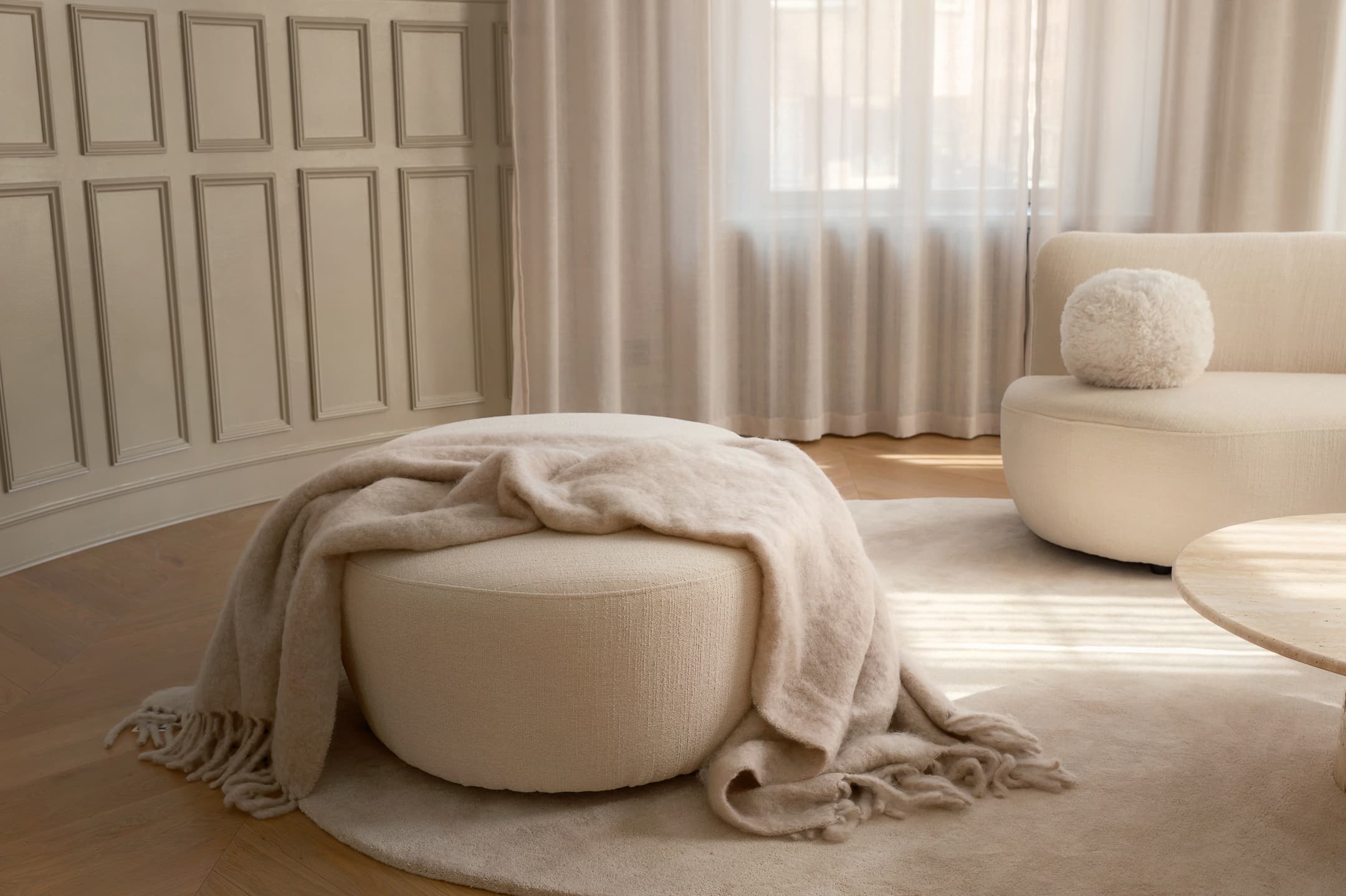 Luxury Kid Mohair Decke Light Taupe