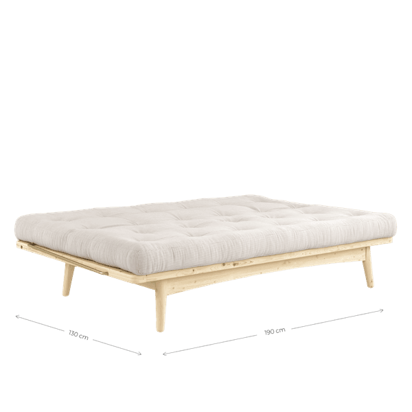 Folk Schlafsofa Natur/Beige 190cm