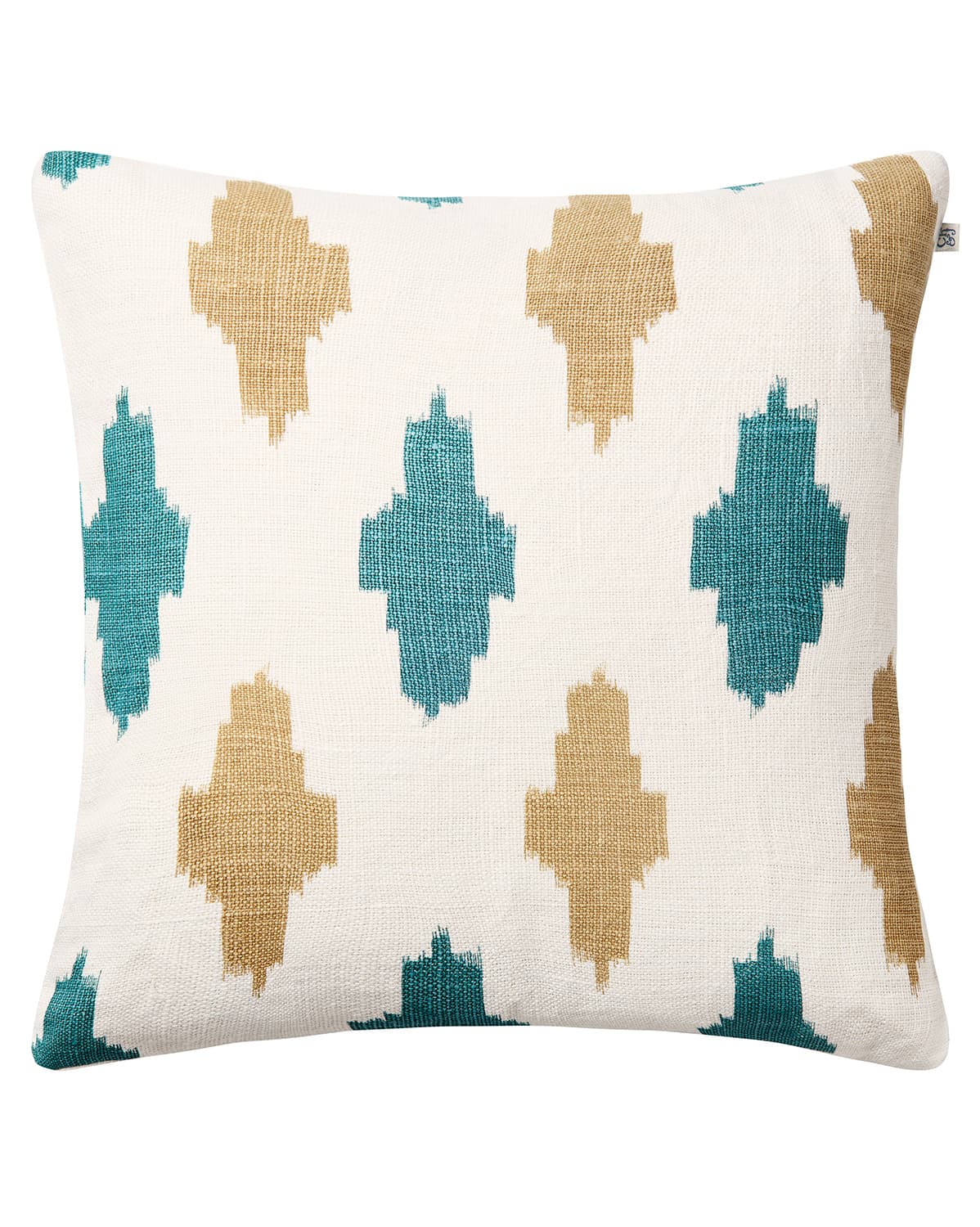 Agra Kissenbezug Leinen Heaven Blue/Khaki 50x50