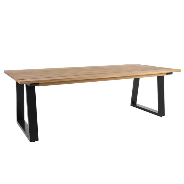 Laurion Matbord Svart/teak 230cm