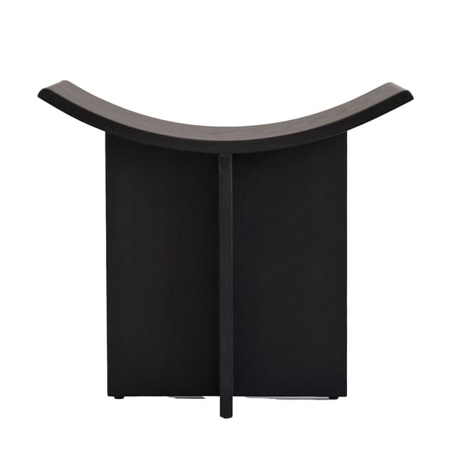 Brutus Hocker Coffee Black Eiche