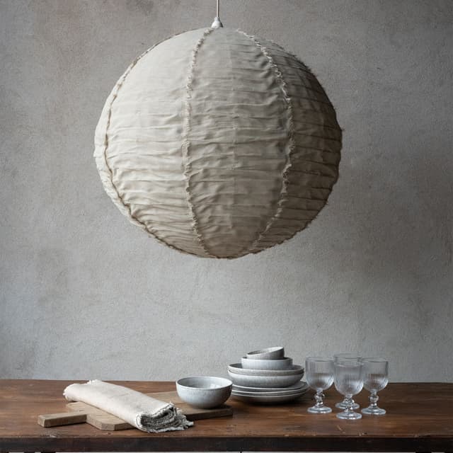 Flores klot ceiling light linen Ø76