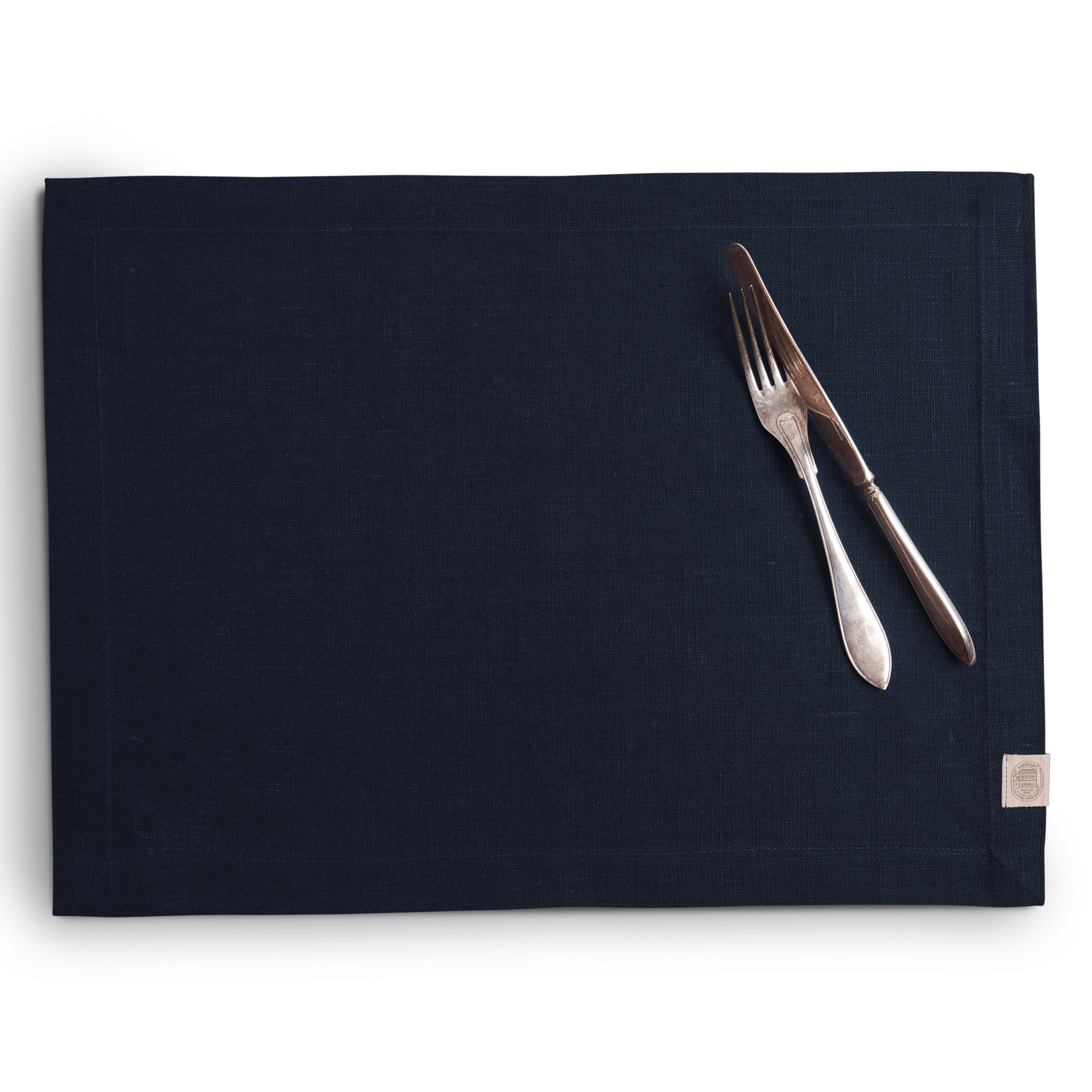 Classic Tablett Leinen Dark Blue 37x50