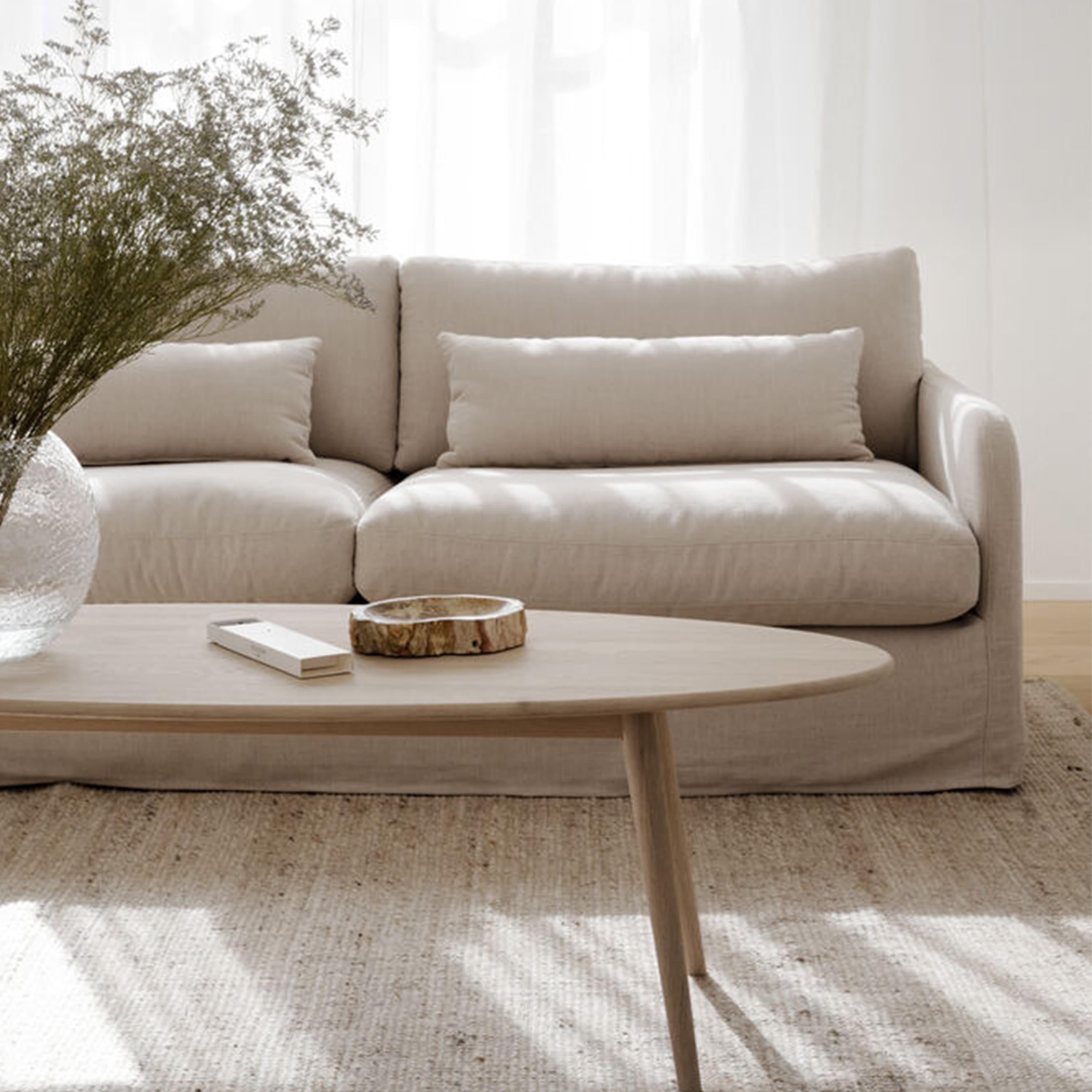 Tompkins Coffee Table White Pigmented 150x60cm