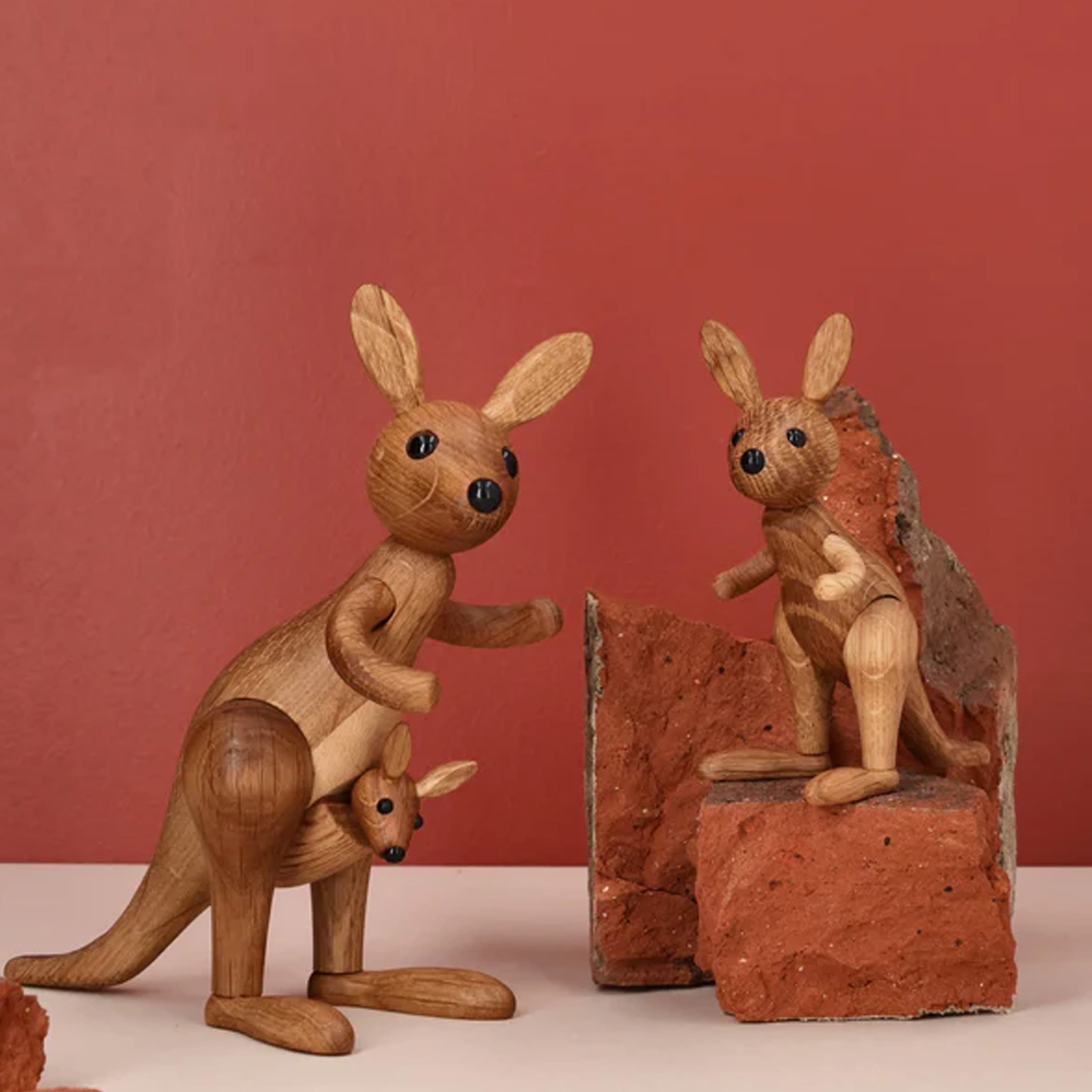 Roo Känguru Dekoration Eiche 11cm