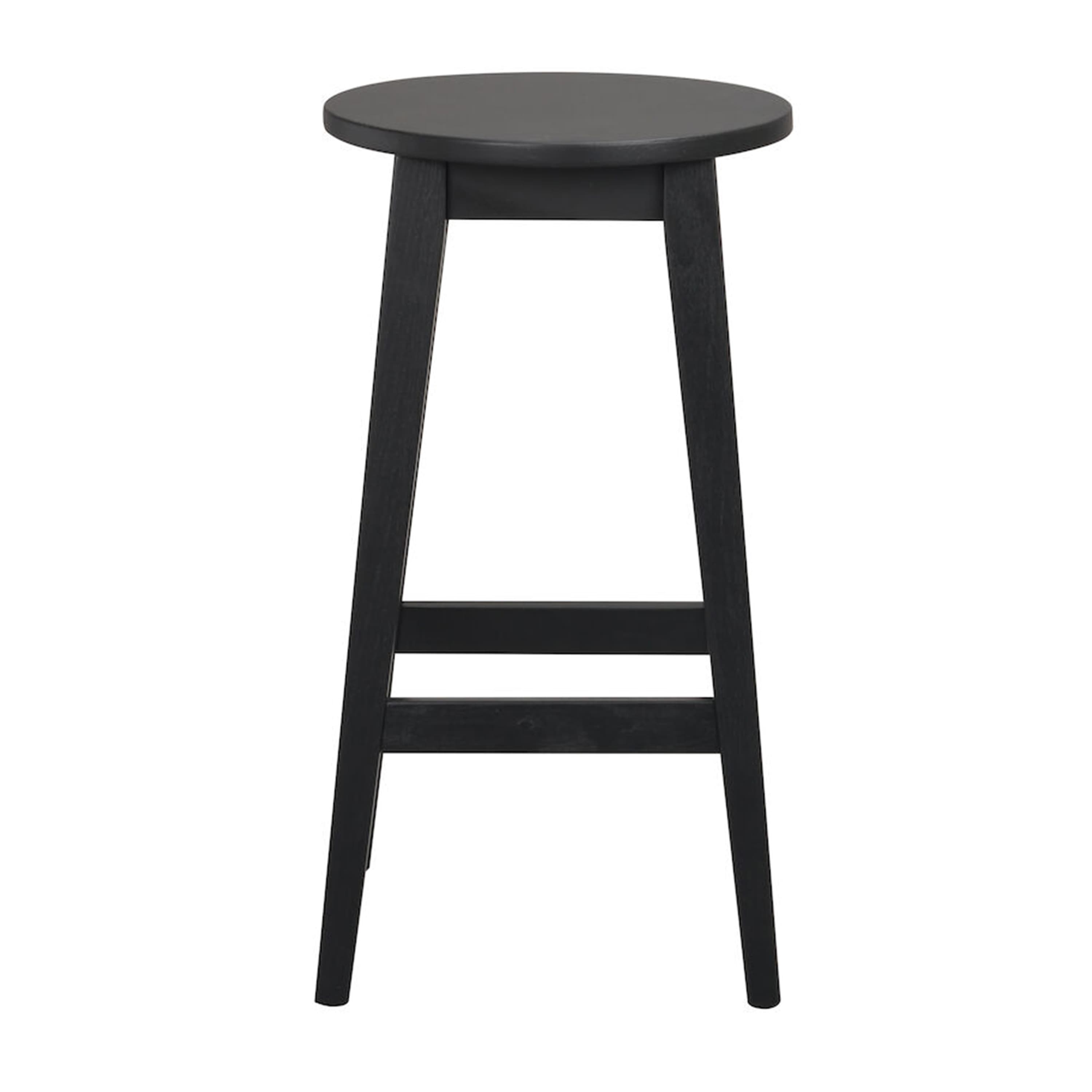Austin Bar Stool Black Lacquered Oak