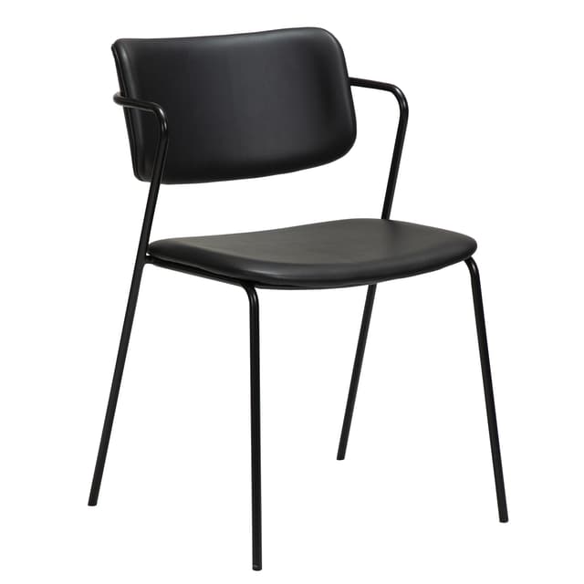 Zed Esszimmerstuhl Kunstleder Schwarz