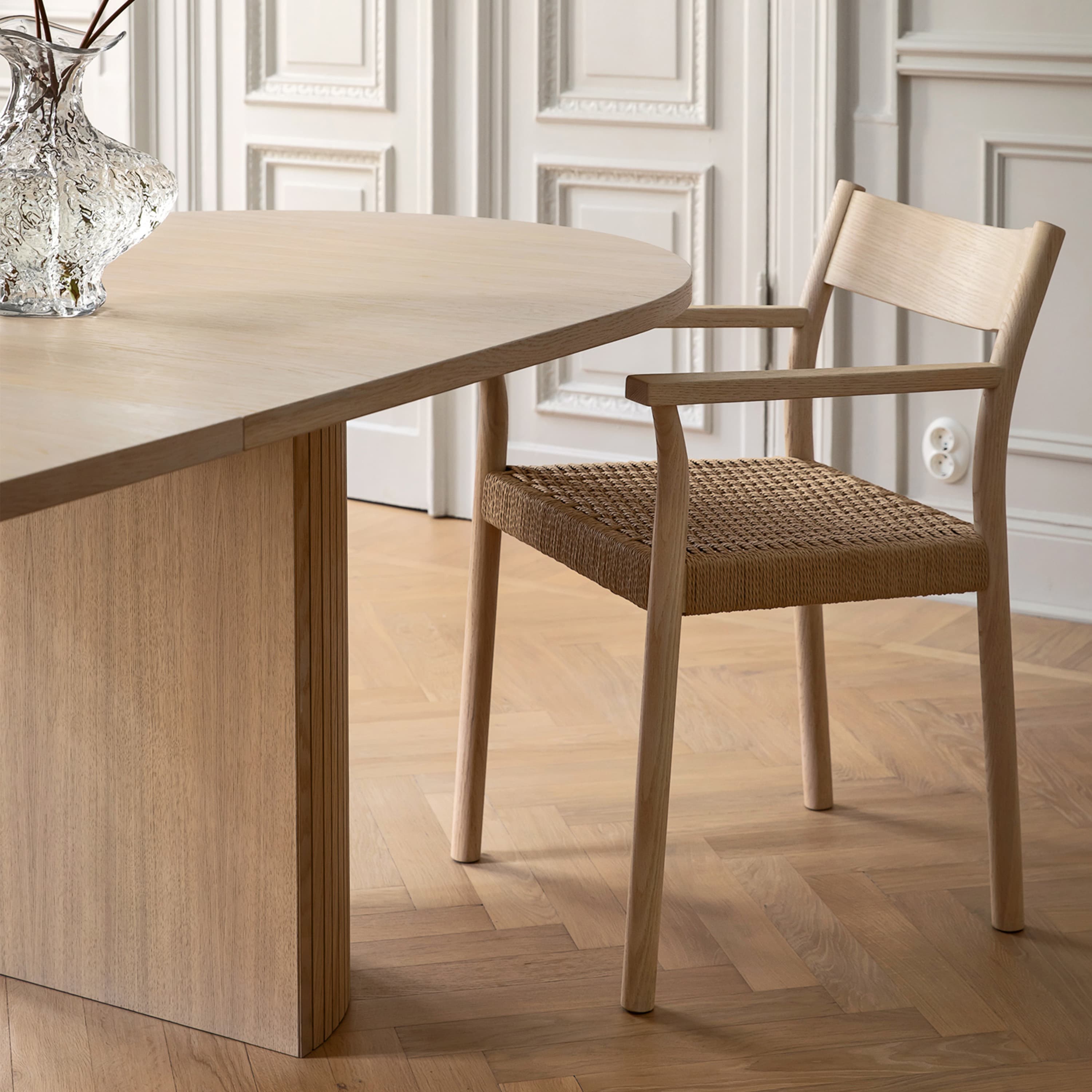 Colin Dining Armchair White Oiled Oak