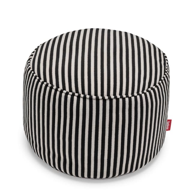 Point Terry Sitzpouf Schwarz Creme
