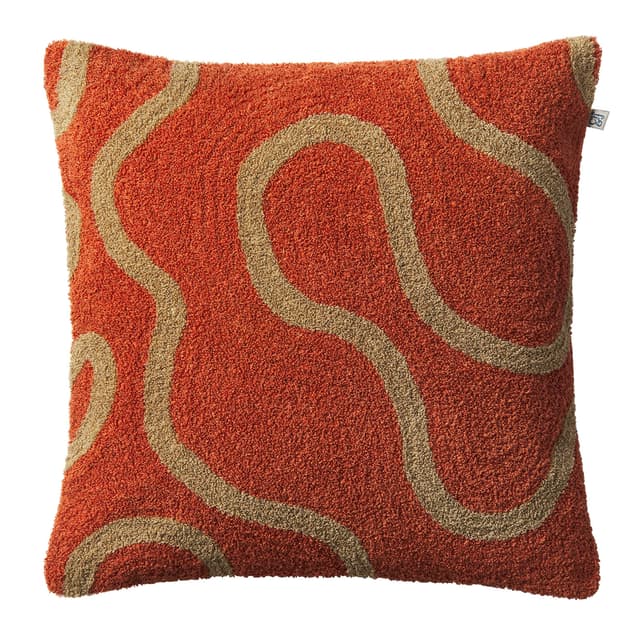 Swati Kissenbezug Bouclé Apricot Orange/Sand 50x50