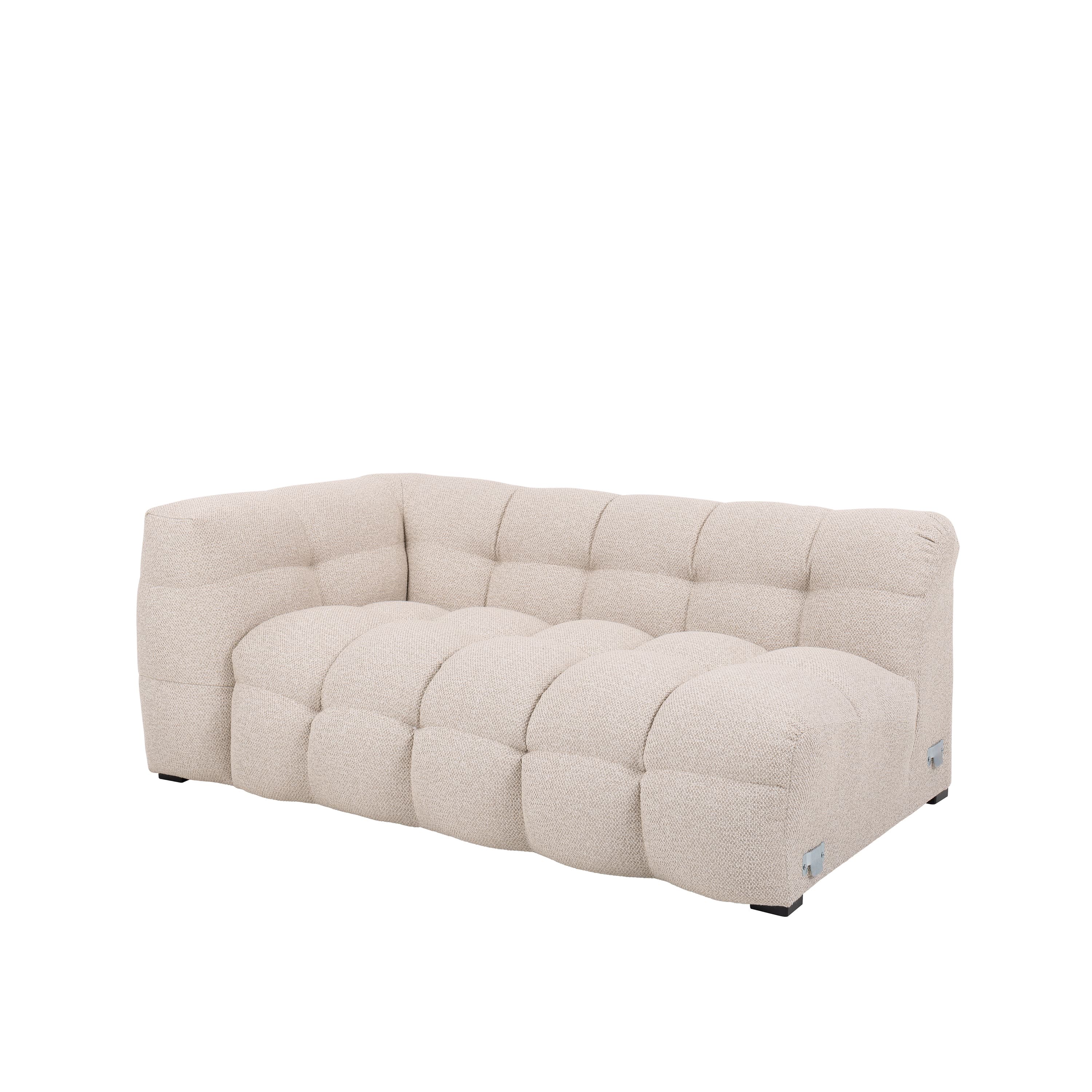 Billie 2-Sitzer Sofa Modul Links Armlehne Beige Bouclé 174cm