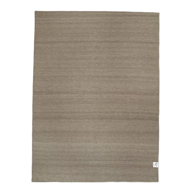 Plain Wollteppich Naturbeige 200x300