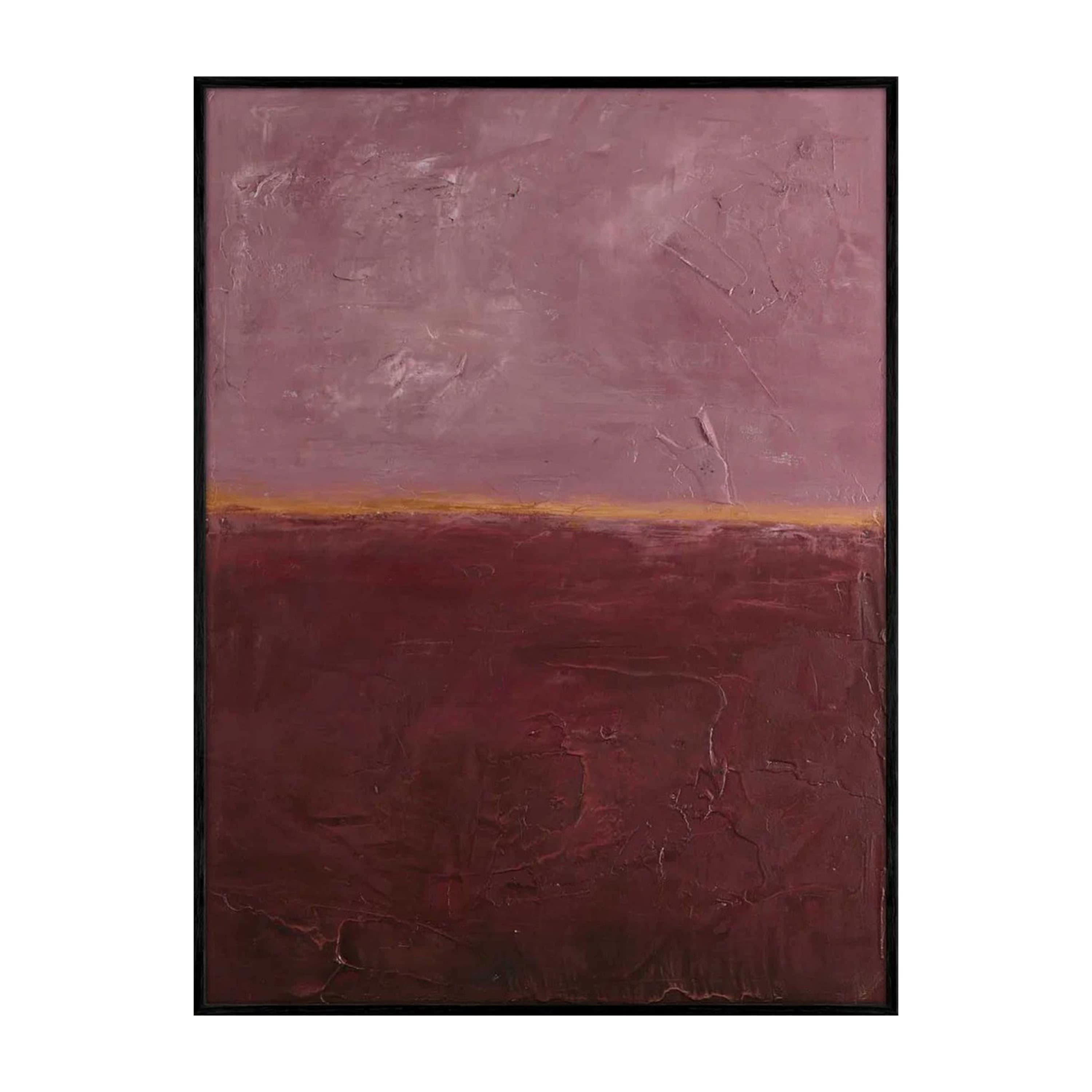 Edge Rose Painting Black Frame 90x120
