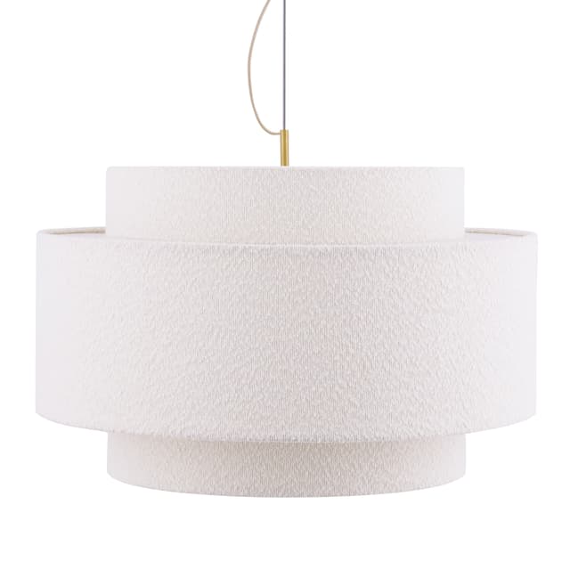 Noah Deckenlampe Bouclé Weiß 70cm